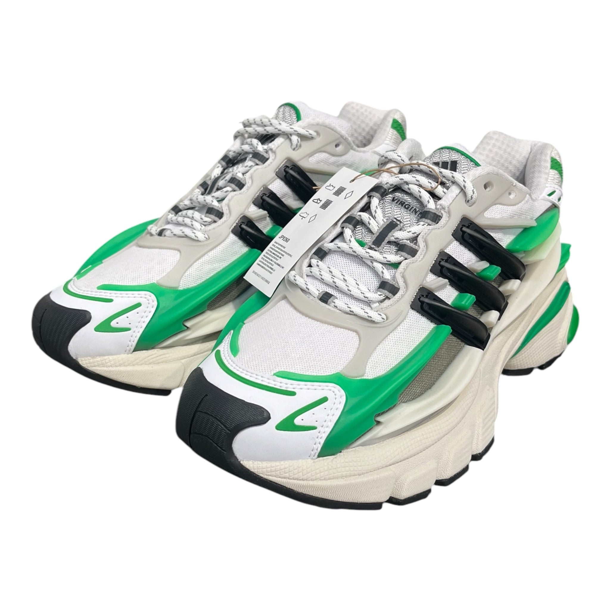 adidas/Hi-Sneakers/US 8.5/MLT/JELLYFISH GRN BLK 3 STRIPES view 1