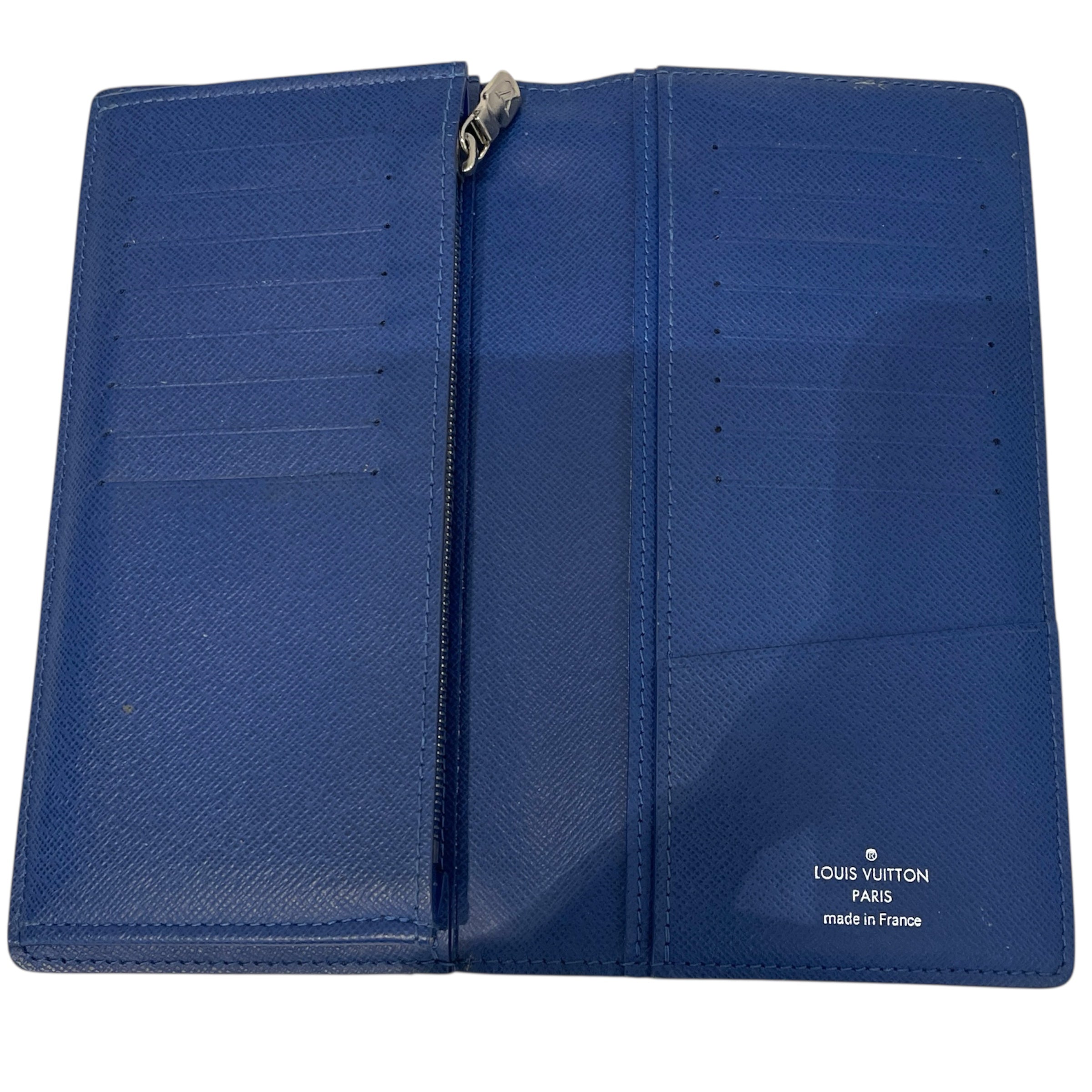 LOUIS VUITTON/Bifold Wallet/Monogram/Leather/NVY/taigarama portefeuille brazza view 4