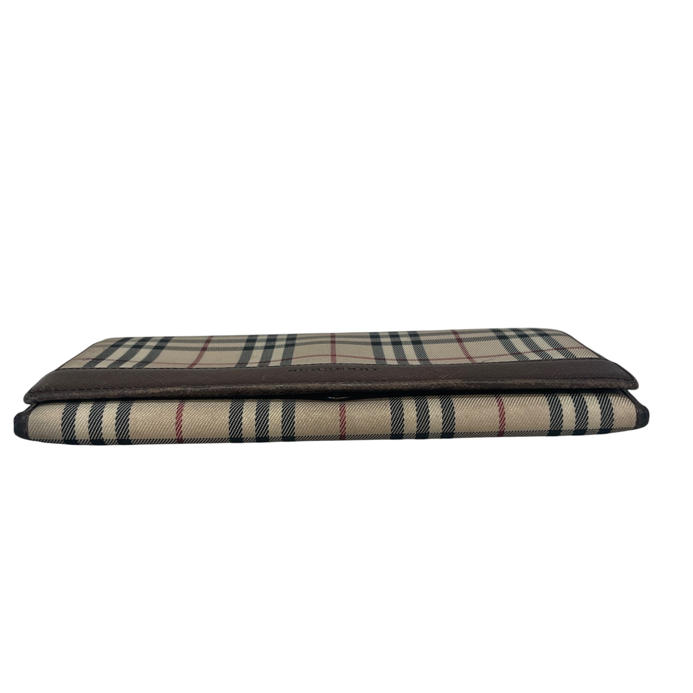BURBERRY/Long Wallet/Leather/BRW/L's/Burberry Plaid Wallet view 3