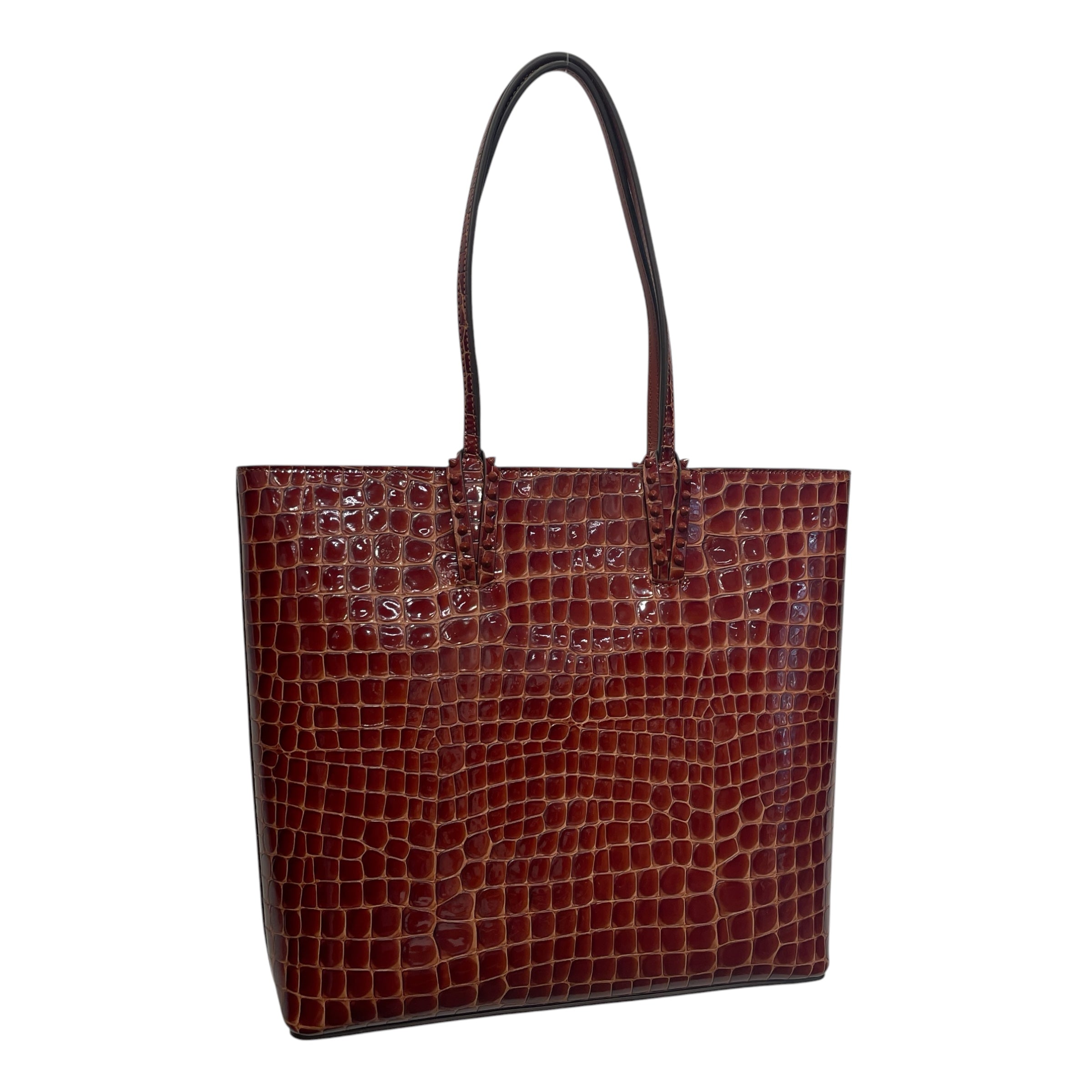 Christian Louboutin/Tote Bag/Animal Pattern/Leather/BRW/SPIKE DETAILS view 2