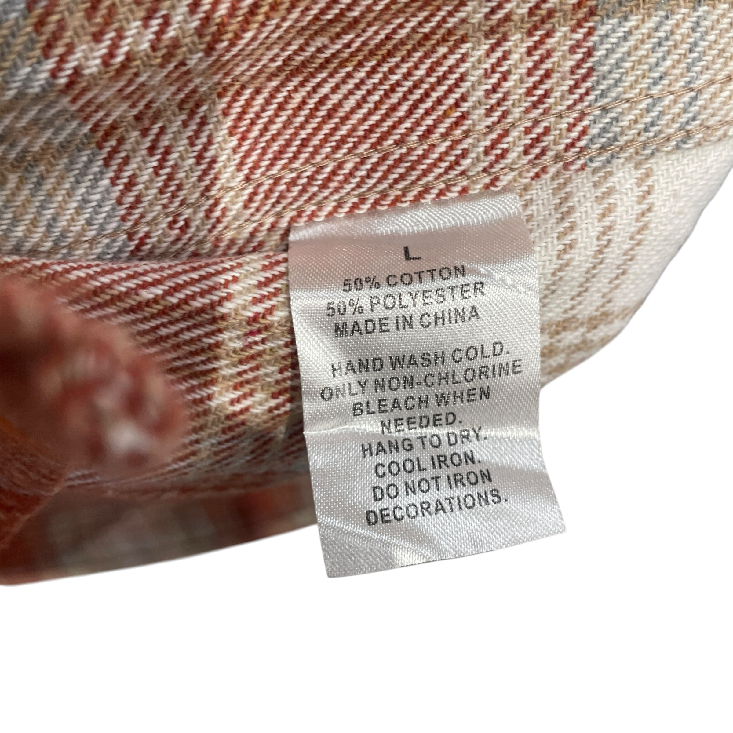 SINCLAIR/Flannel Shirt/L/Cotton/RED/Plaid/FRONT LOGO PLAID RED view 4