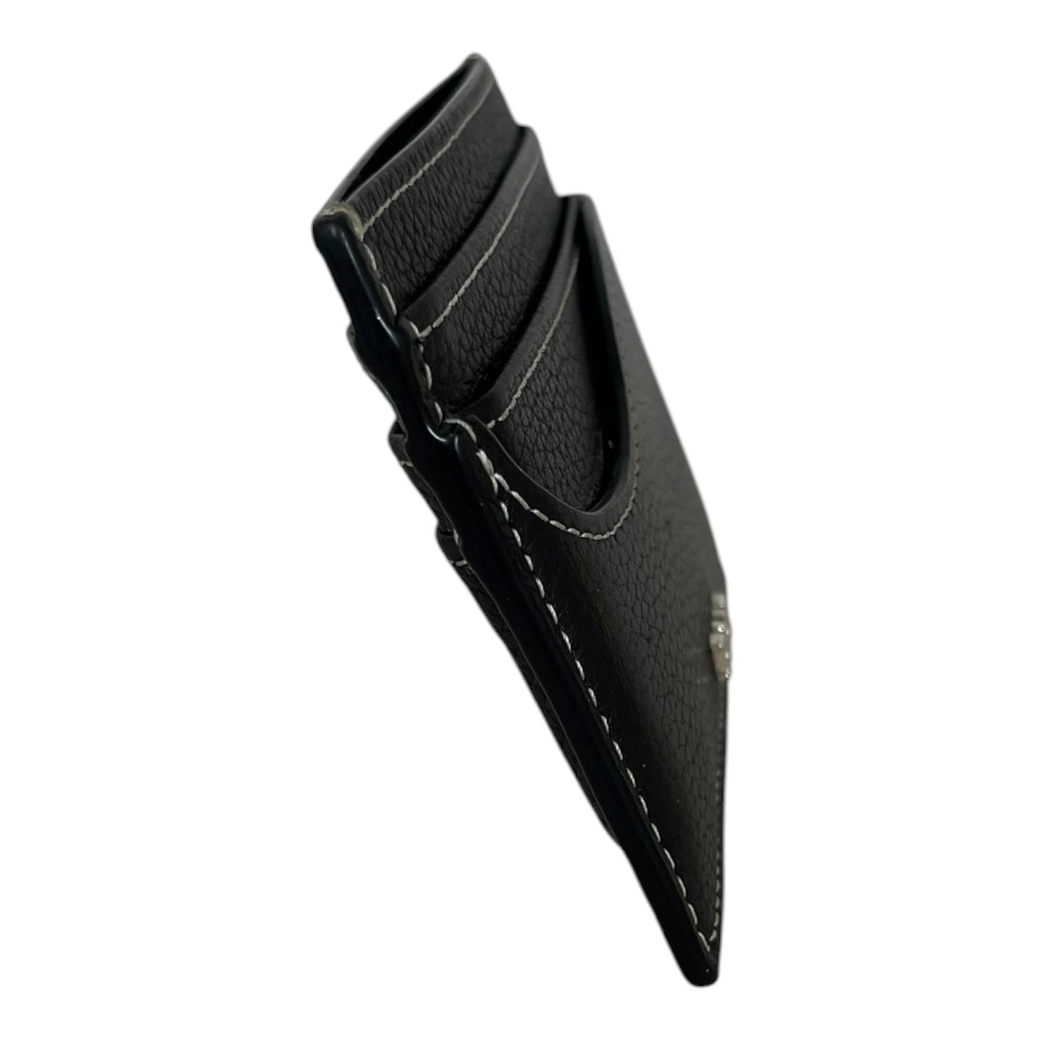 Christian Dior/Wallet/Leather/BLK/M's/Pebble Leather Saddle CardHold view 3