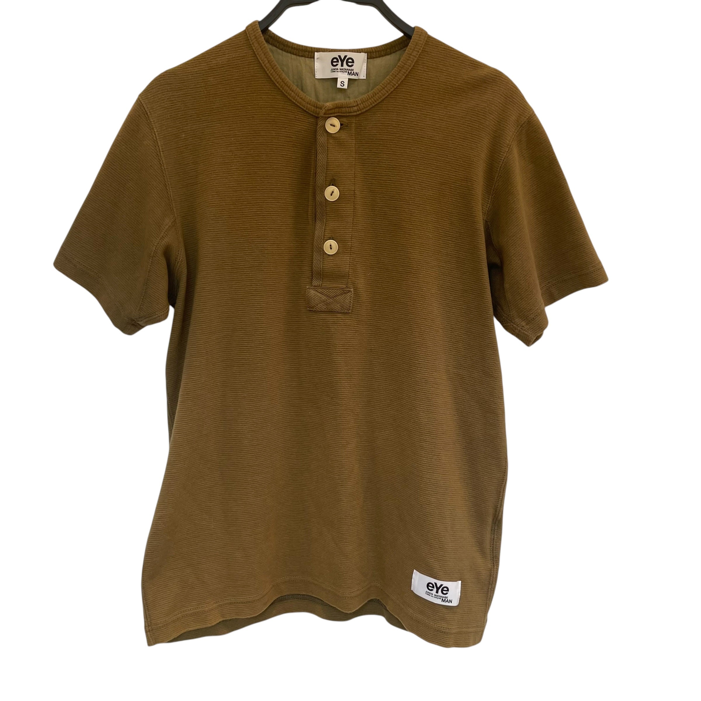 eYe COMME des GARCONS JUNYA WATANABE MAN/T-Shirt/S/Cotton/GRN/wr-t908/ad2016/crm button view 1