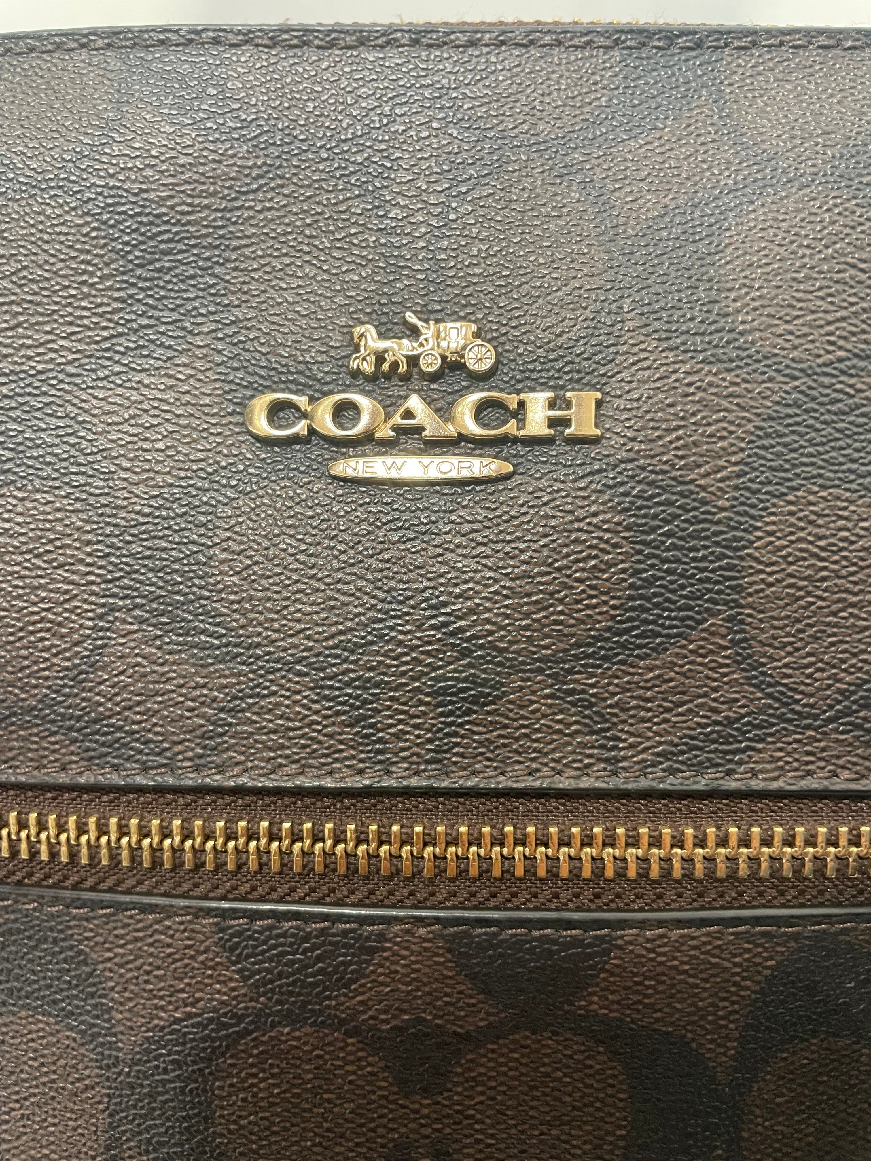 COACH/Tote Bag/Monogram/Leather/BRW/station tote bag view 3