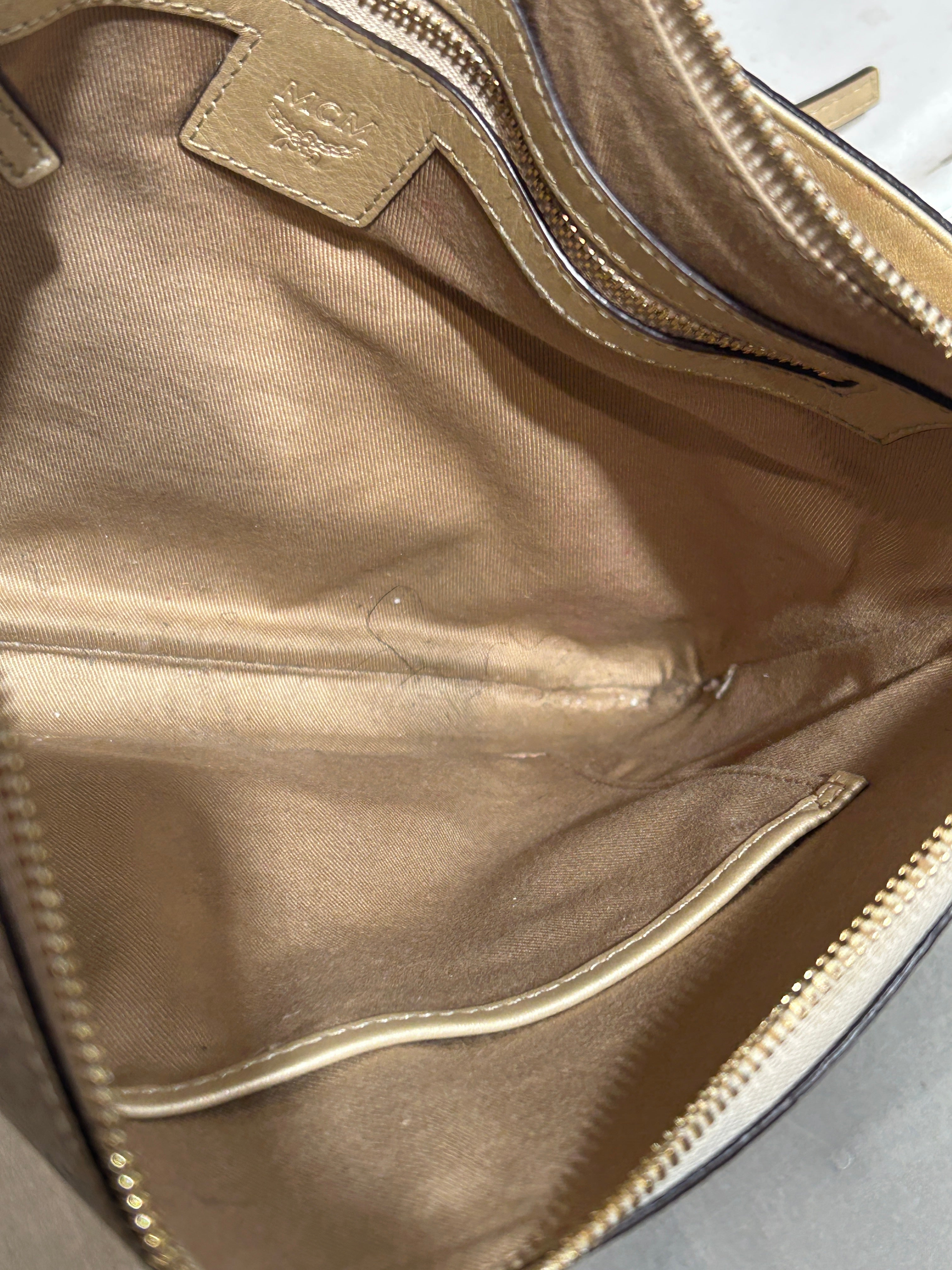MCM/Cross Body Bag/Monogram/Leather/GLD/MCM MONOGRAM POUCH view 4