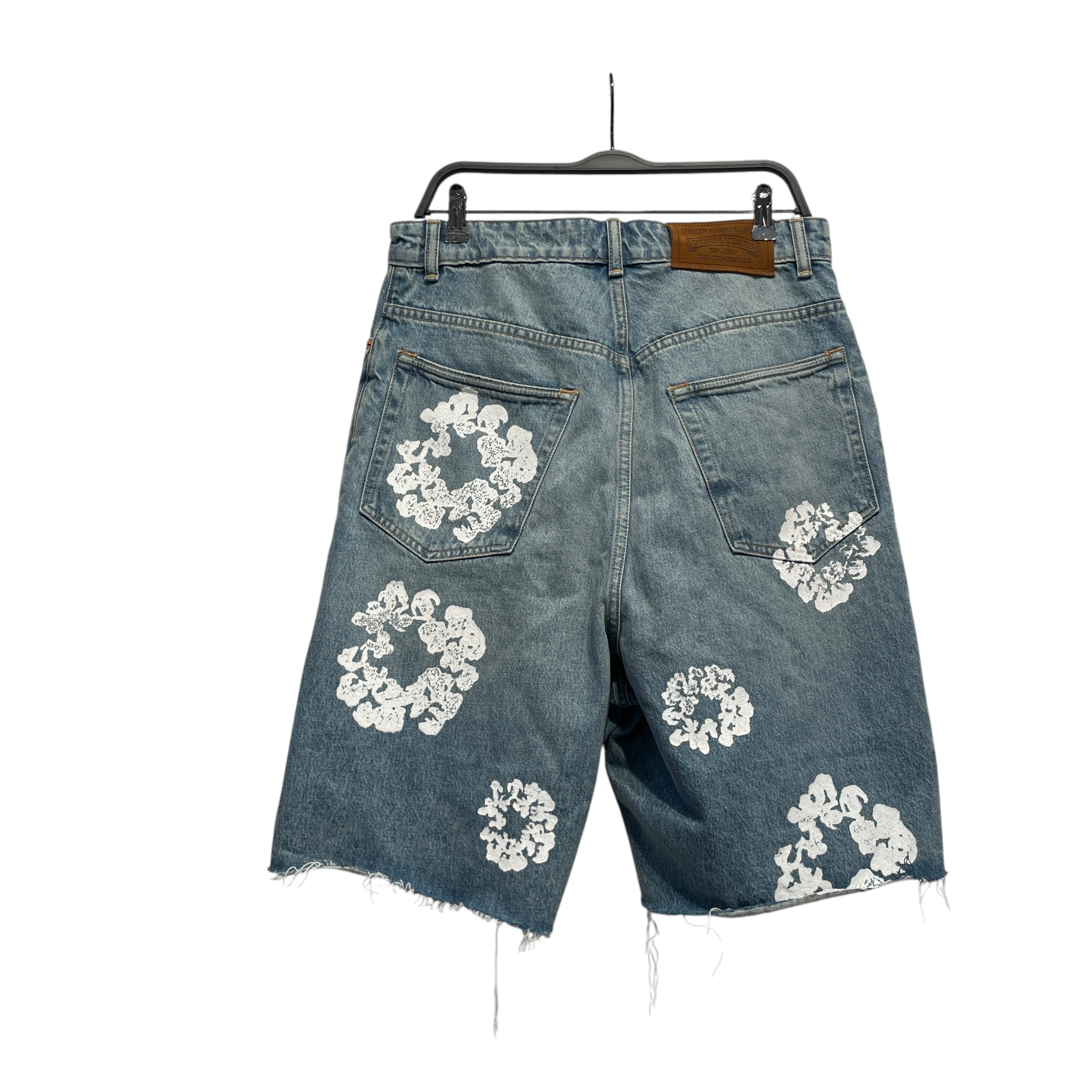 DENIM TEARS/Shorts/32/Denim/BLU/Low-rise/All Over Print/ view 2