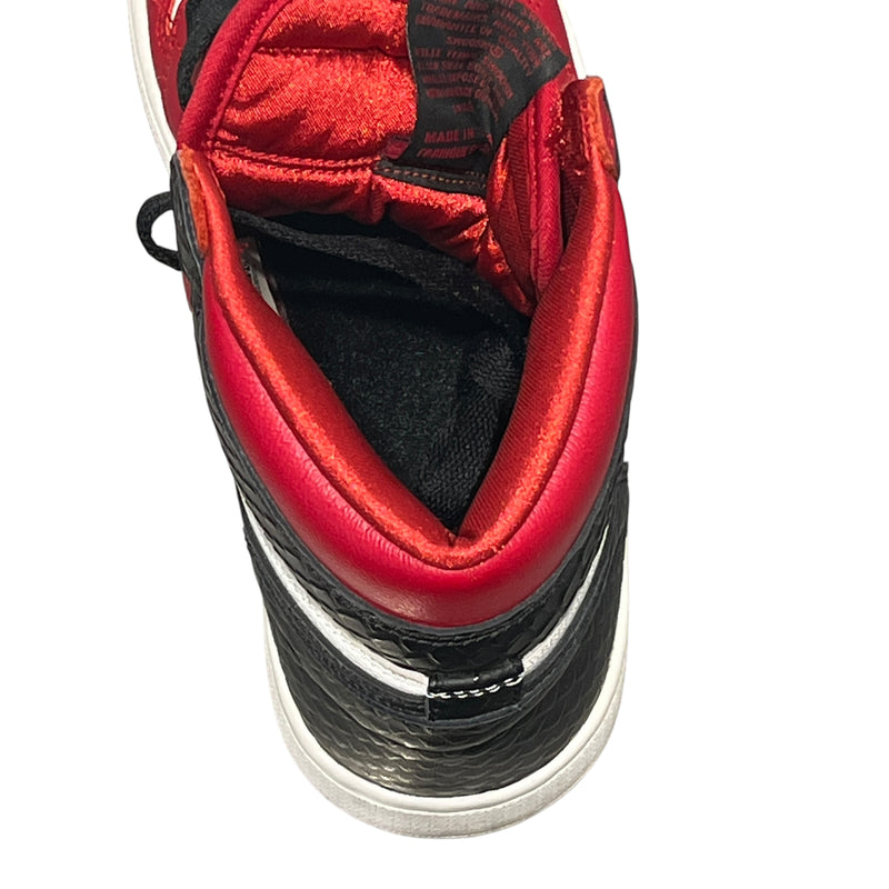 NIKE/Hi-Sneakers/US 6.5/Leather/RED/Jordan 1 Hi Satin Snake