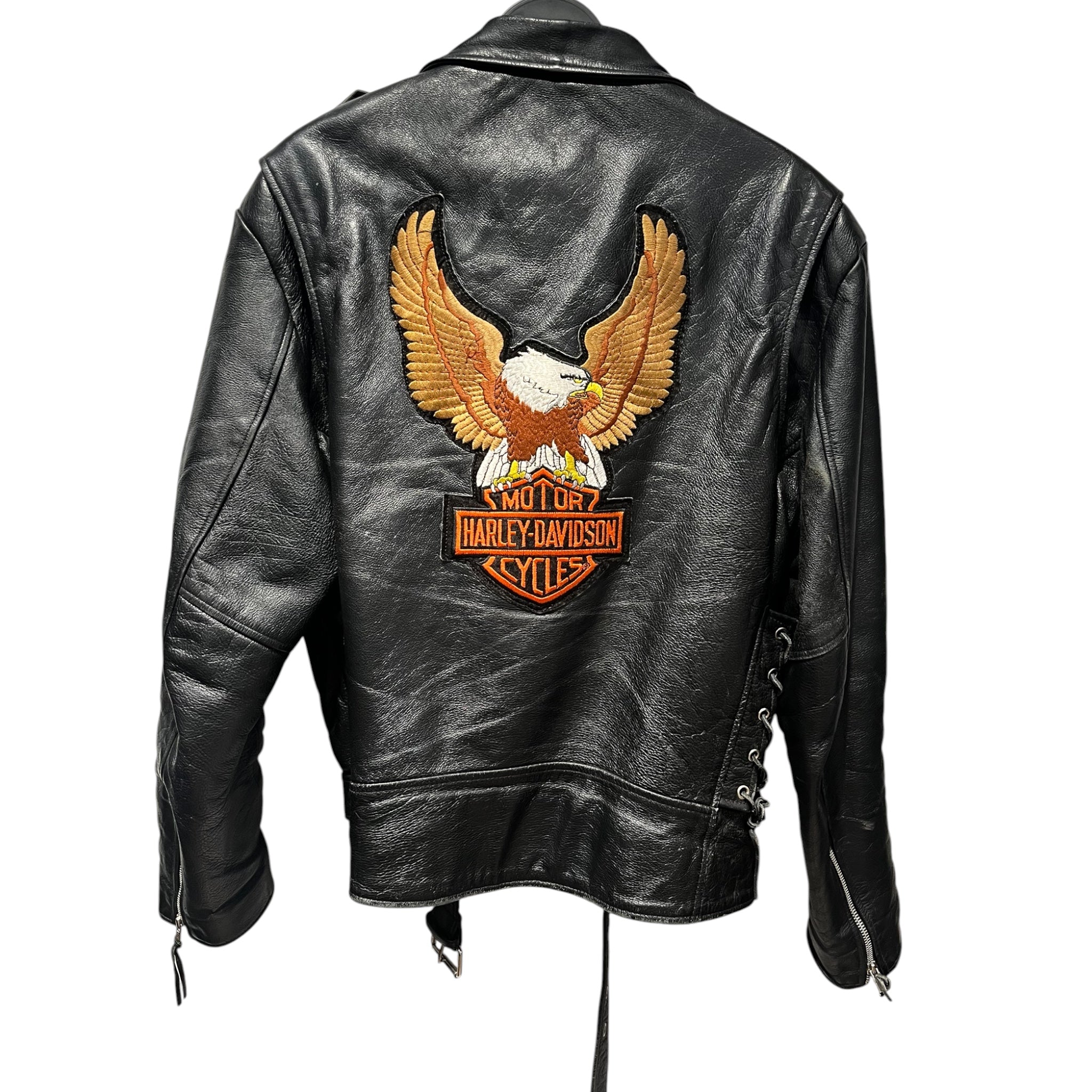 HARLEY DAVIDSON/Leather Jkt/L/Leather/BLK/Single Breasted/ view 2