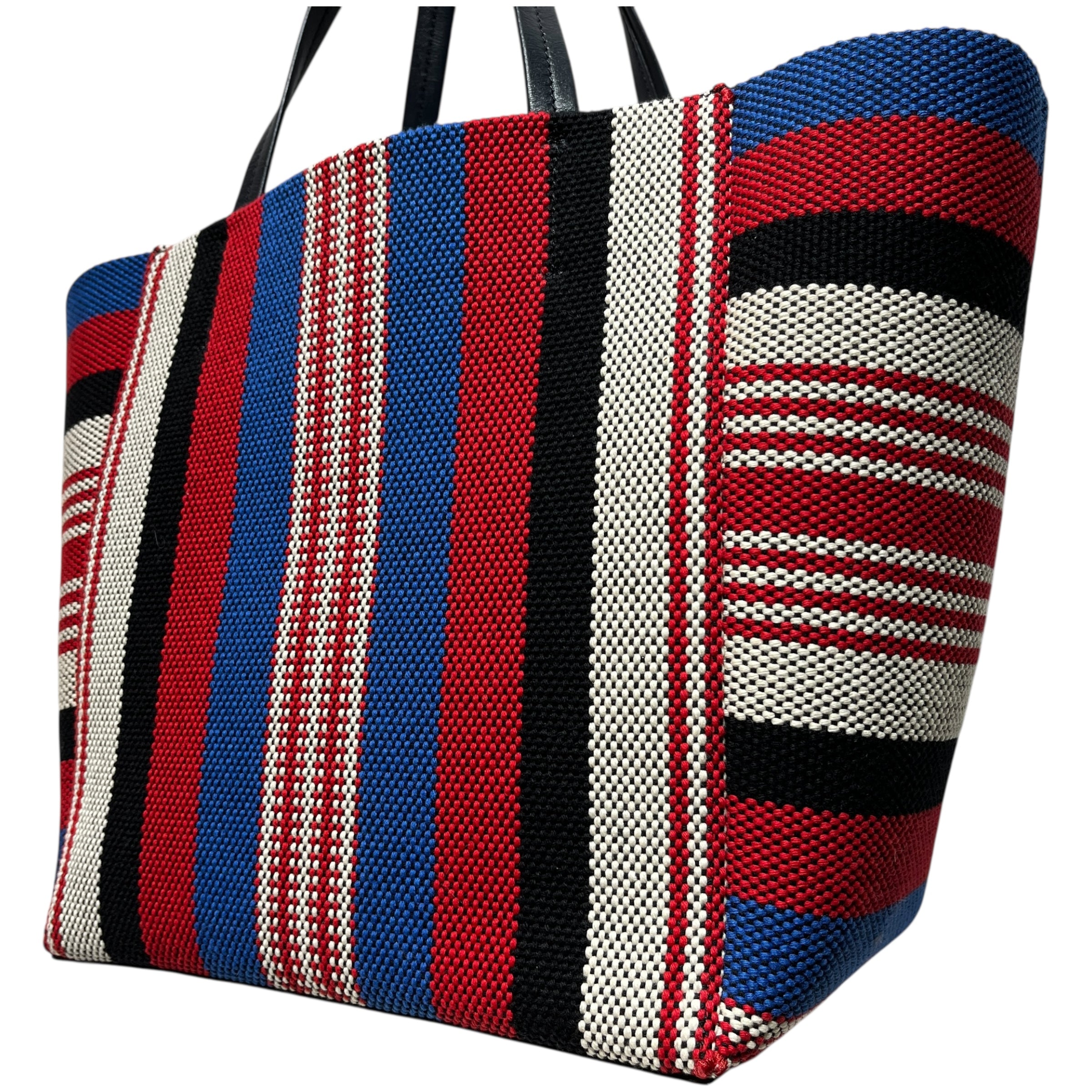 CELINE/Tote Bag/Stripe/Cotton/RED/ view 4