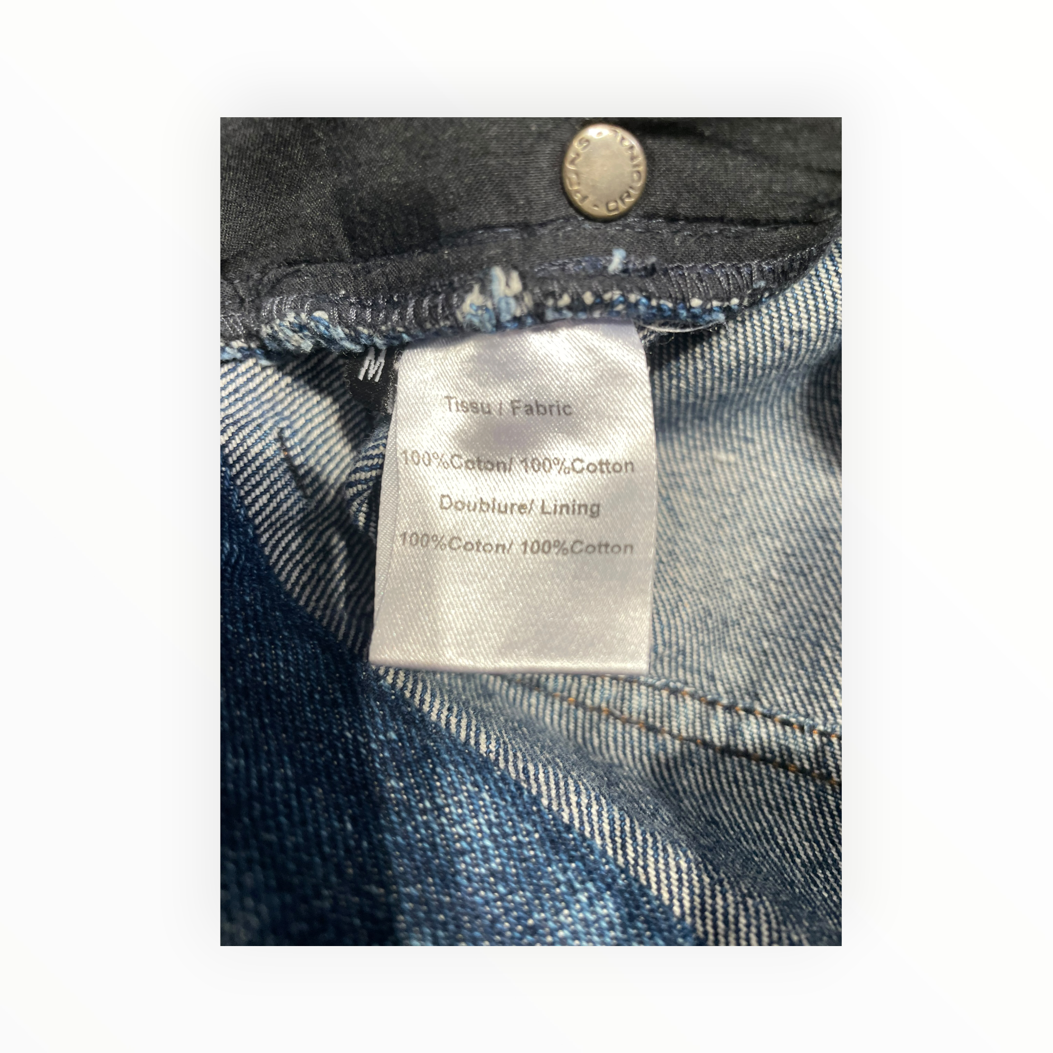Y/PROJECT/Skinny Pants/M/Denim/IDG/Button Fly/Purple Fade Over Blue Denim view 4