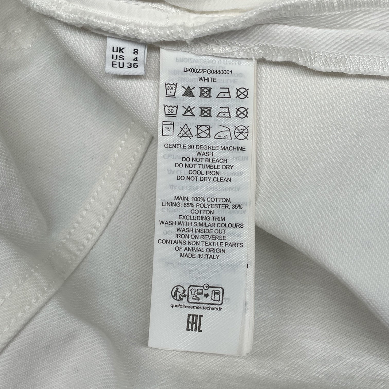JW ANDERSON(J.W.ANDERSON)/Bottoms/4/Cotton/WHT/CRYSTAL-EMBELLISHED view 4