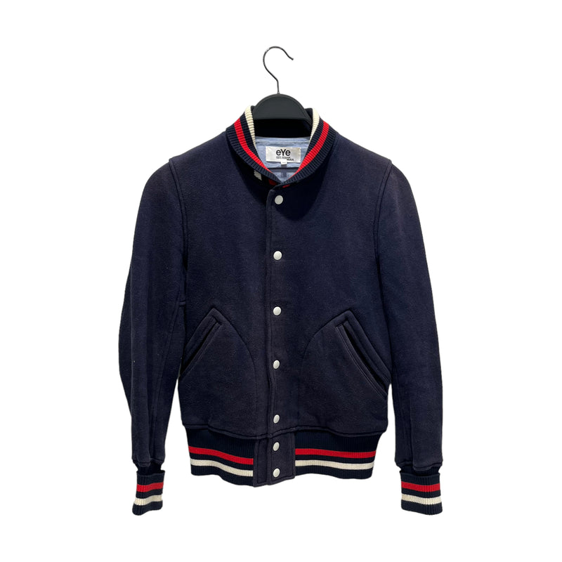 eYe COMME des GARCONS JUNYA WATANABE MAN/Baseball Jkt/XS/Cotton/NVY/Stripe/2010 Varsity