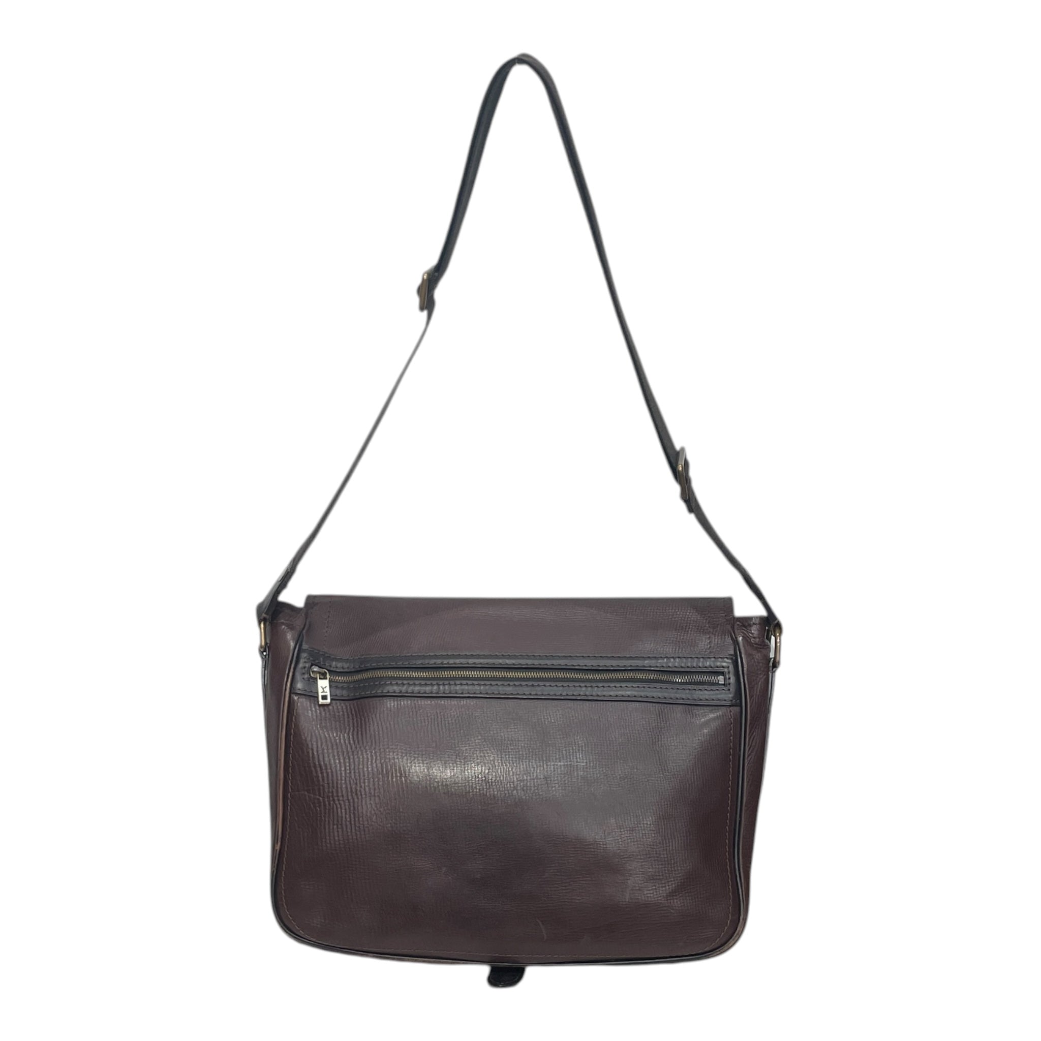 LOUIS VUITTON/Cross Body Bag/Leather/BRW/omaha messenger bag view 2