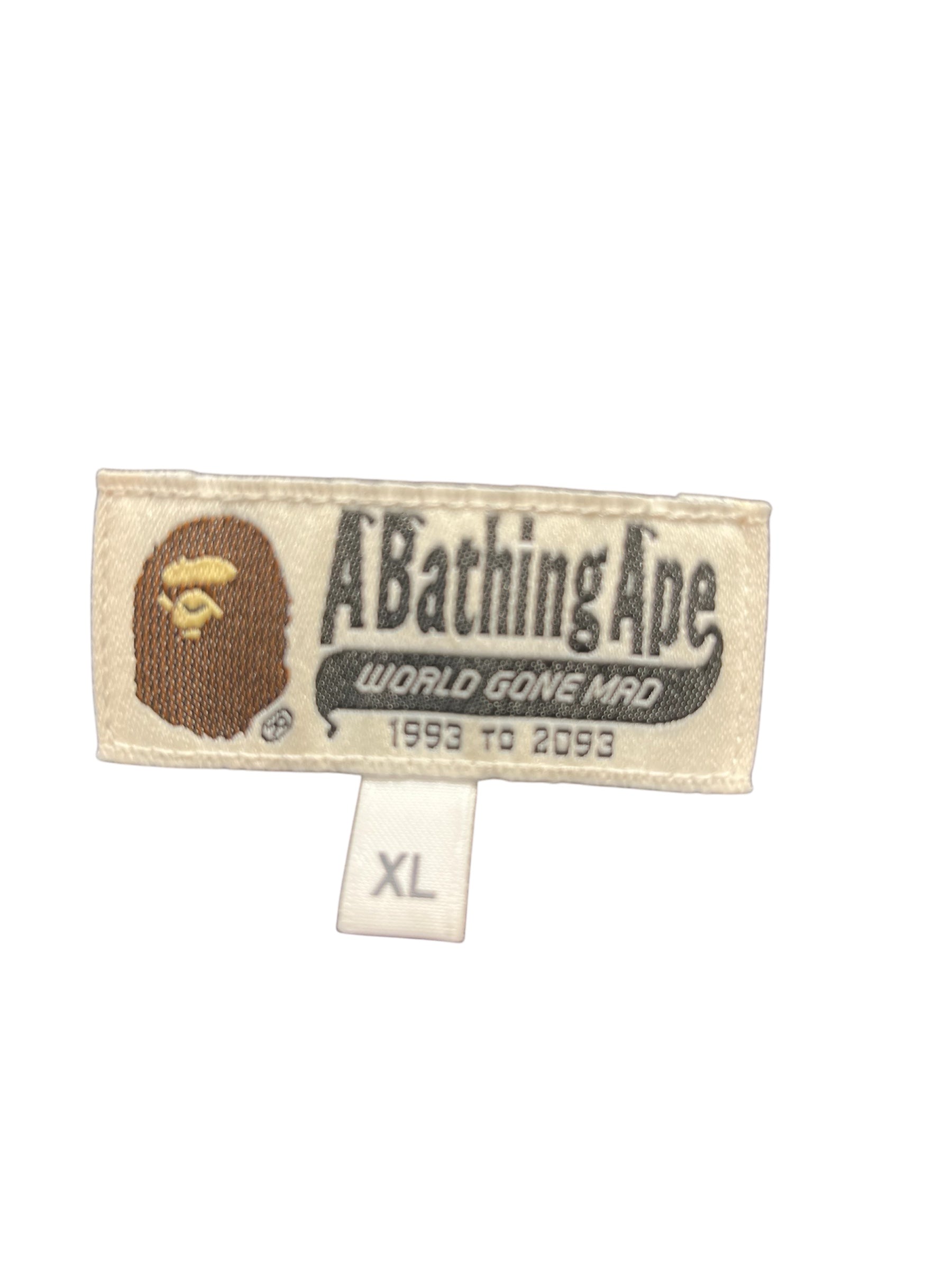 A BATHING APE/Jacket/XL/Polyester/PUP/Camouflage/SNOWBOARD LETTERING DOWN ZIP view 3