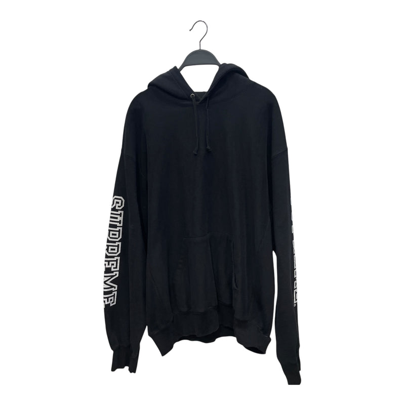 Supreme/Hoodie/L/Cotton/BLK/logo on sleeves & back