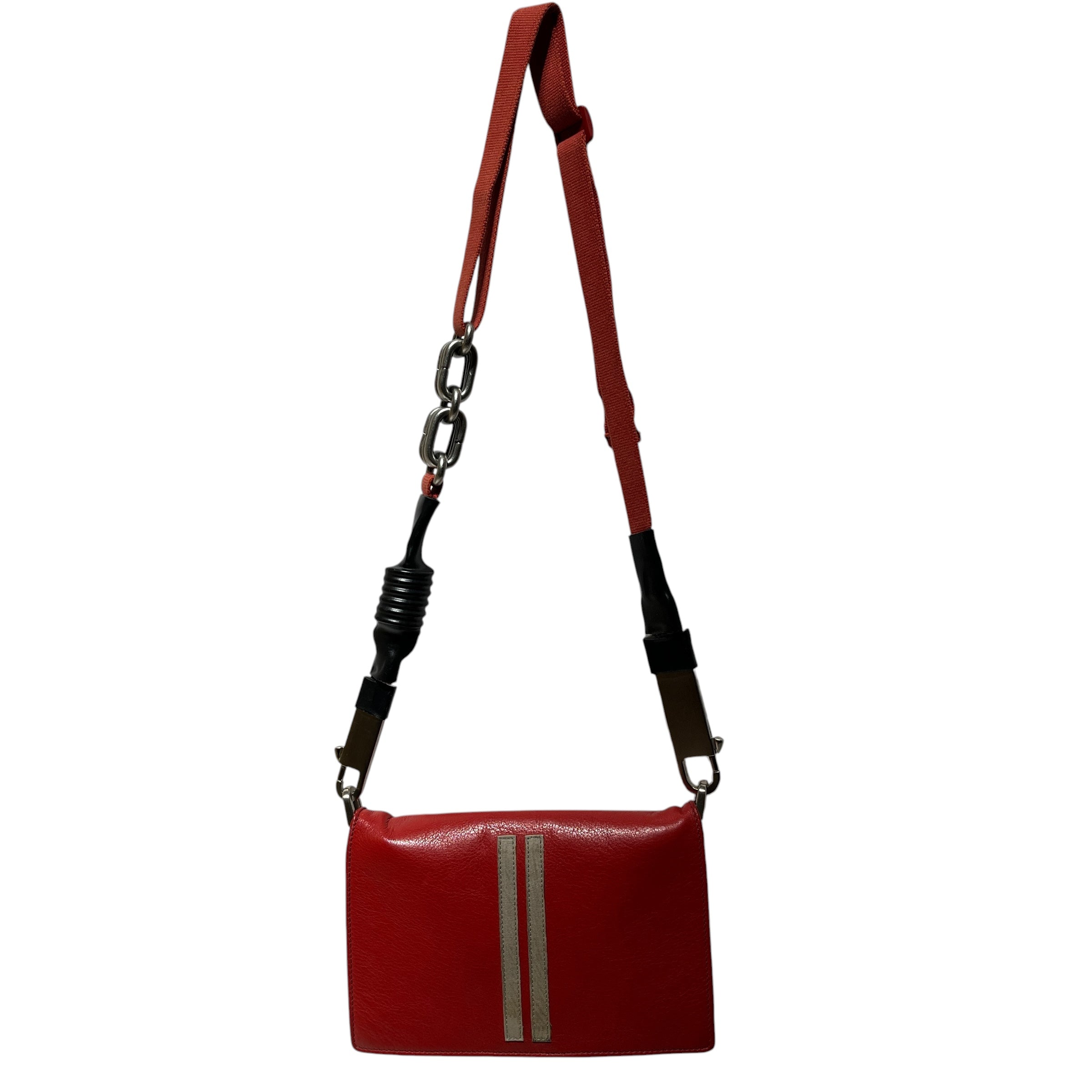 Rick Owens/Cross Body Bag/Leather/RED/ view 1