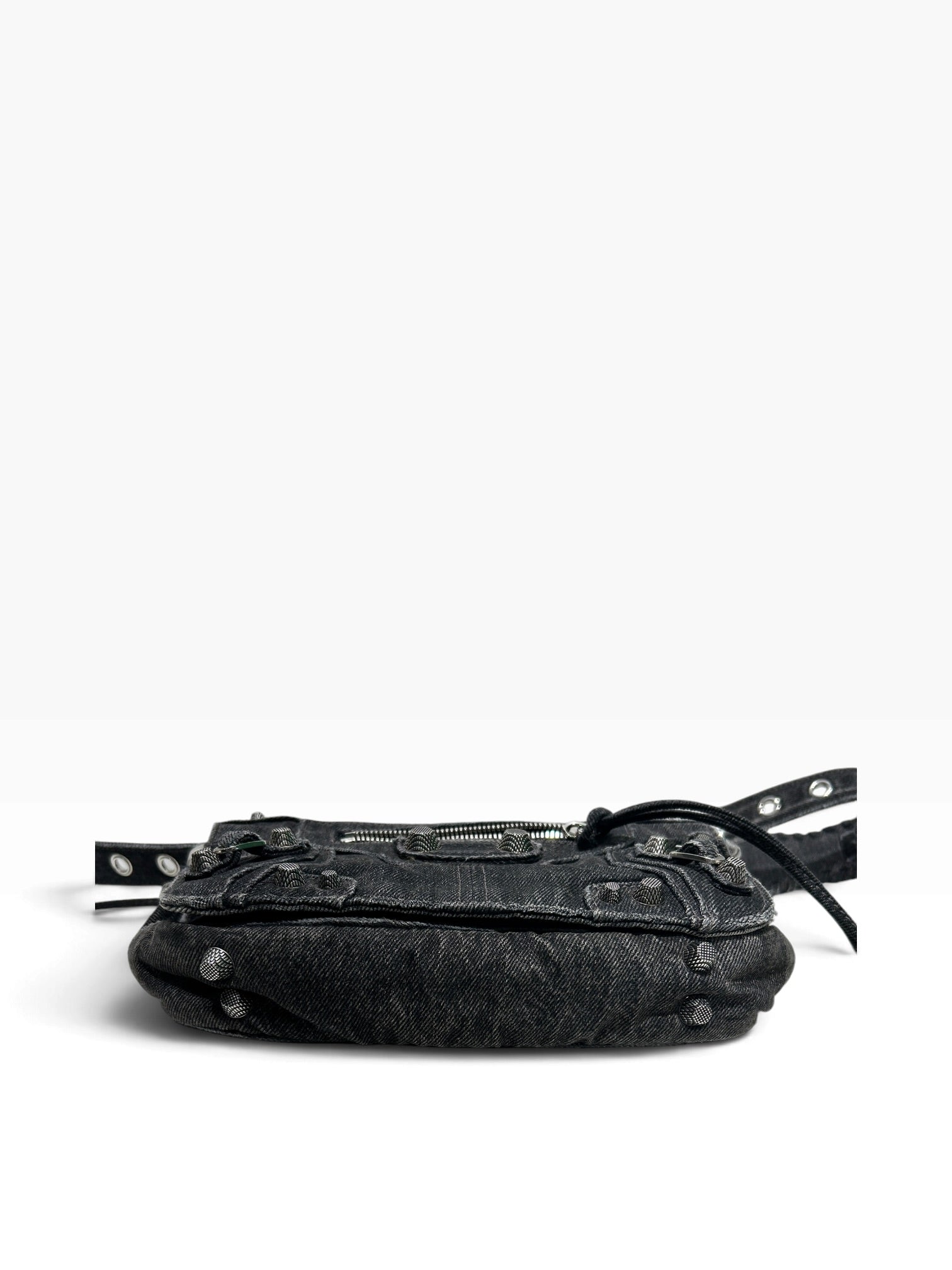 BALENCIAGA/Bag/Denim/BLK/DENIM CAGOLE CROSSBODY view 3