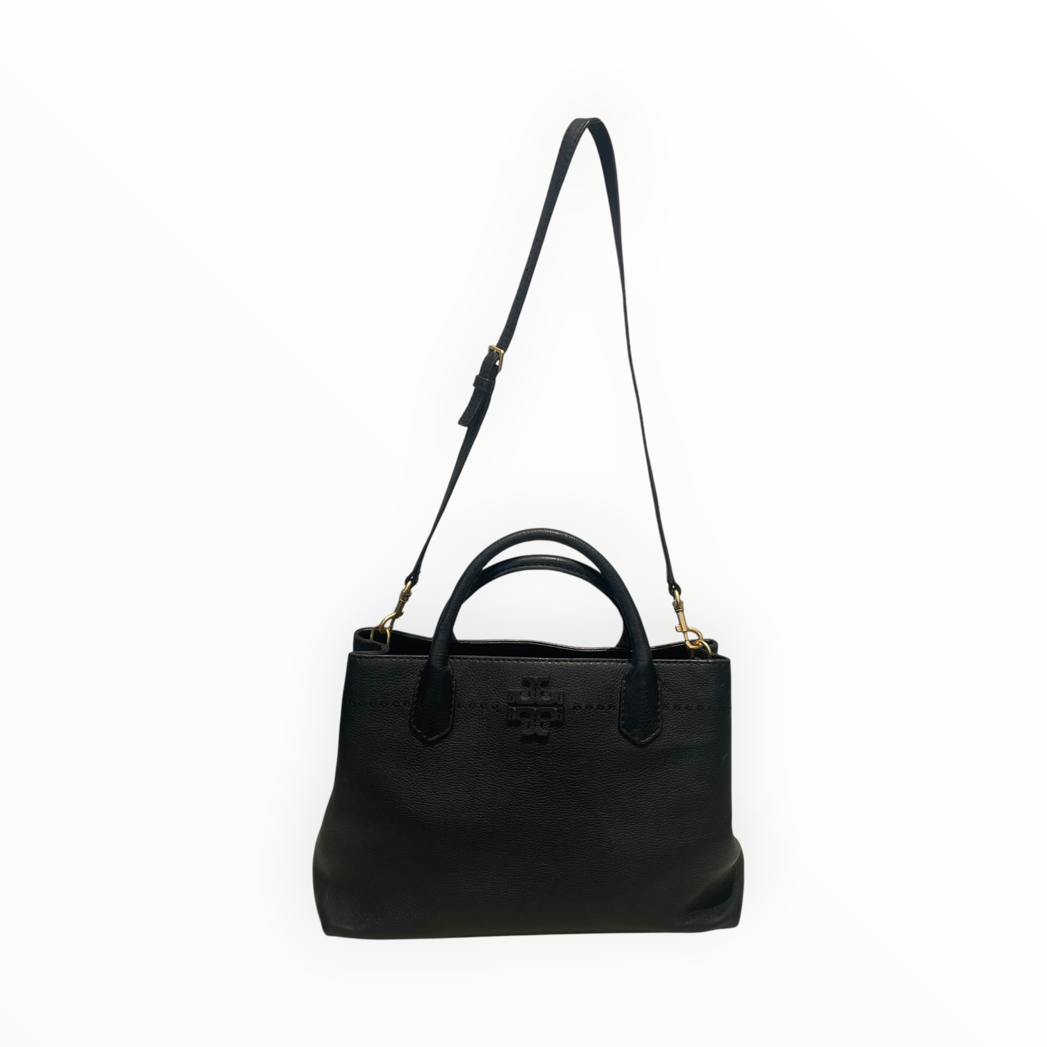 TORY BURCH/Tote Bag/Leather/BLK/McGraw Slouchy view 1