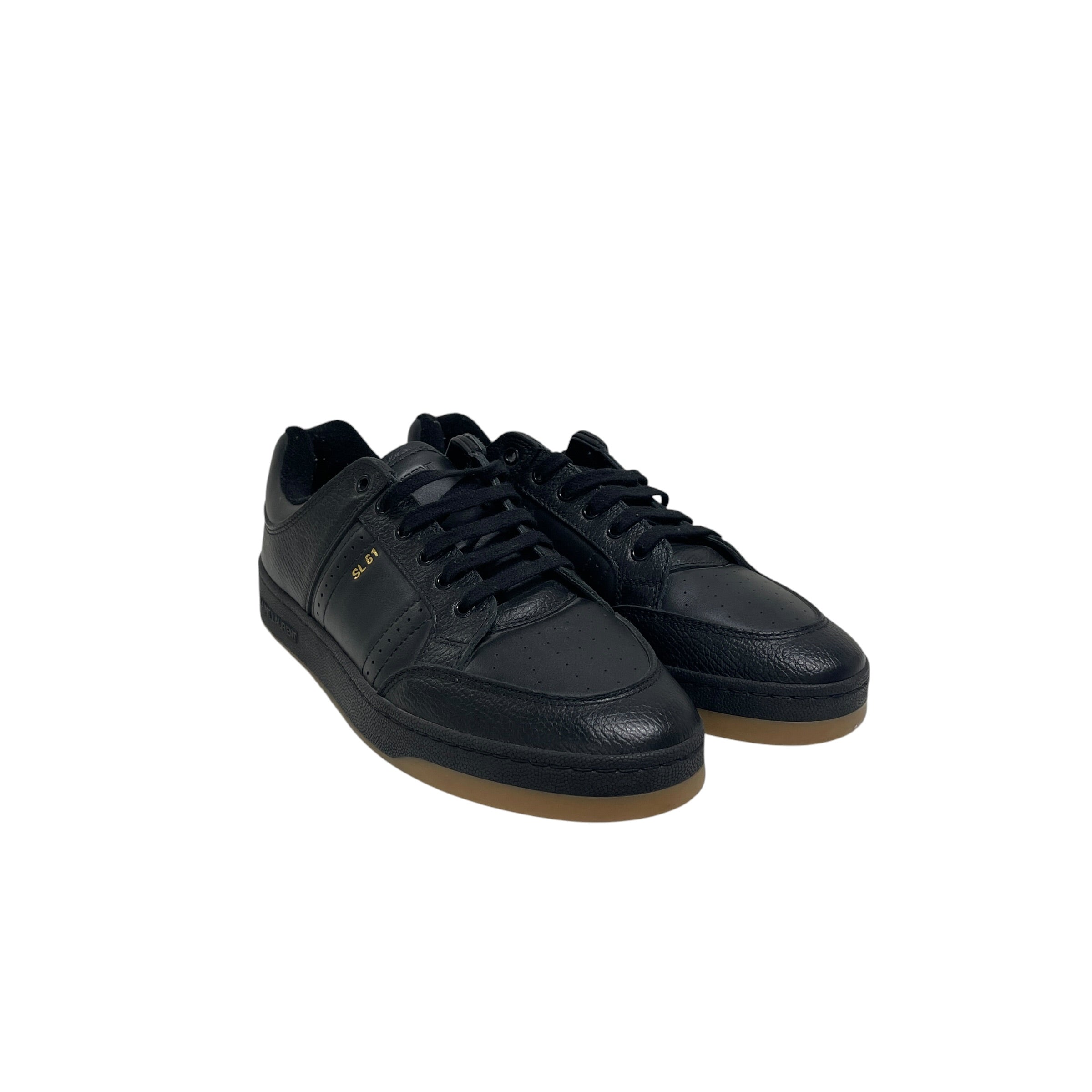 SAINT LAURENT/Low-Sneakers/EU 45/Leather/BLK/SL61, GUM SOLE view 1