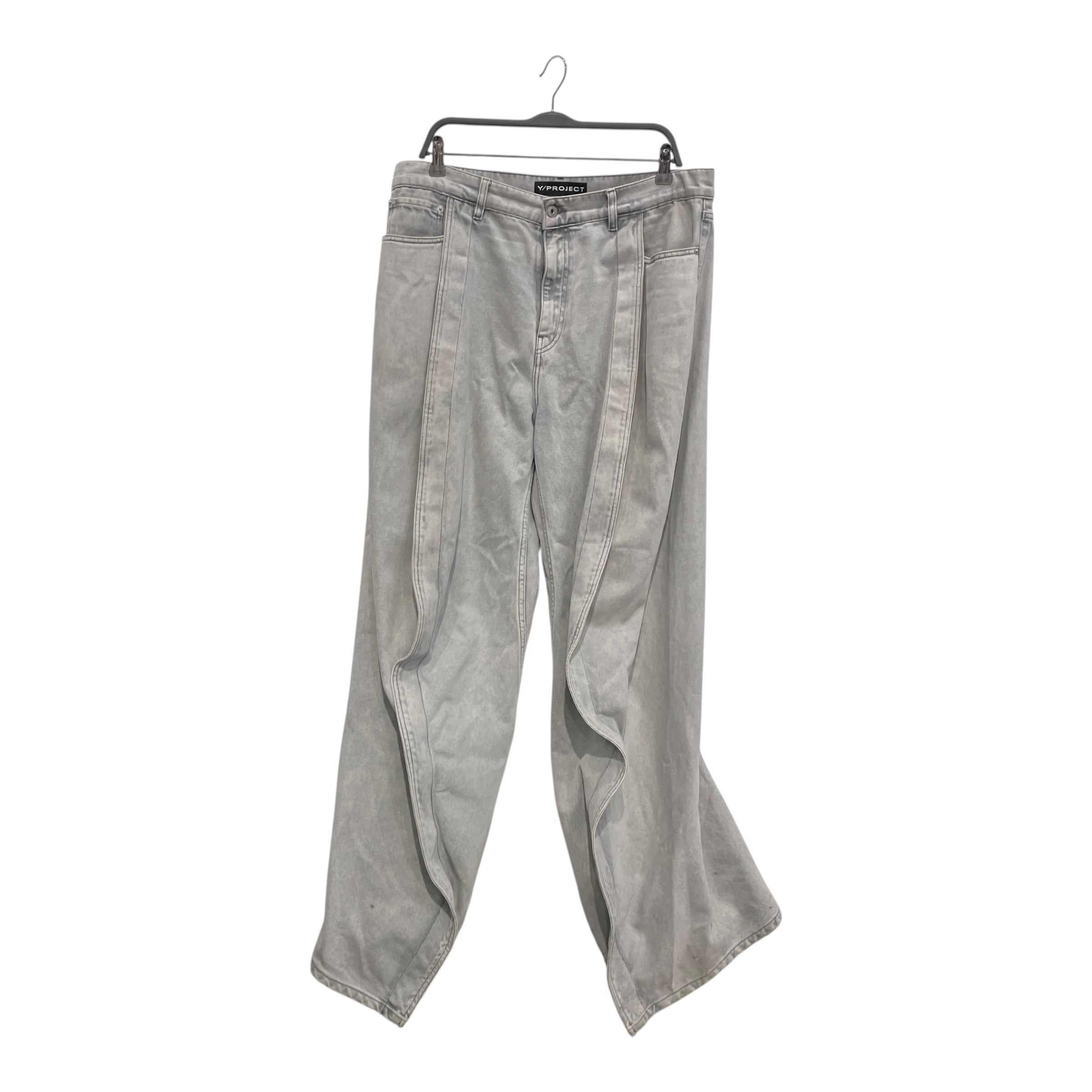 Y/PROJECT/Pants/34/Denim/GRY/Y PROJECT BANANA JEANS GRY view 1