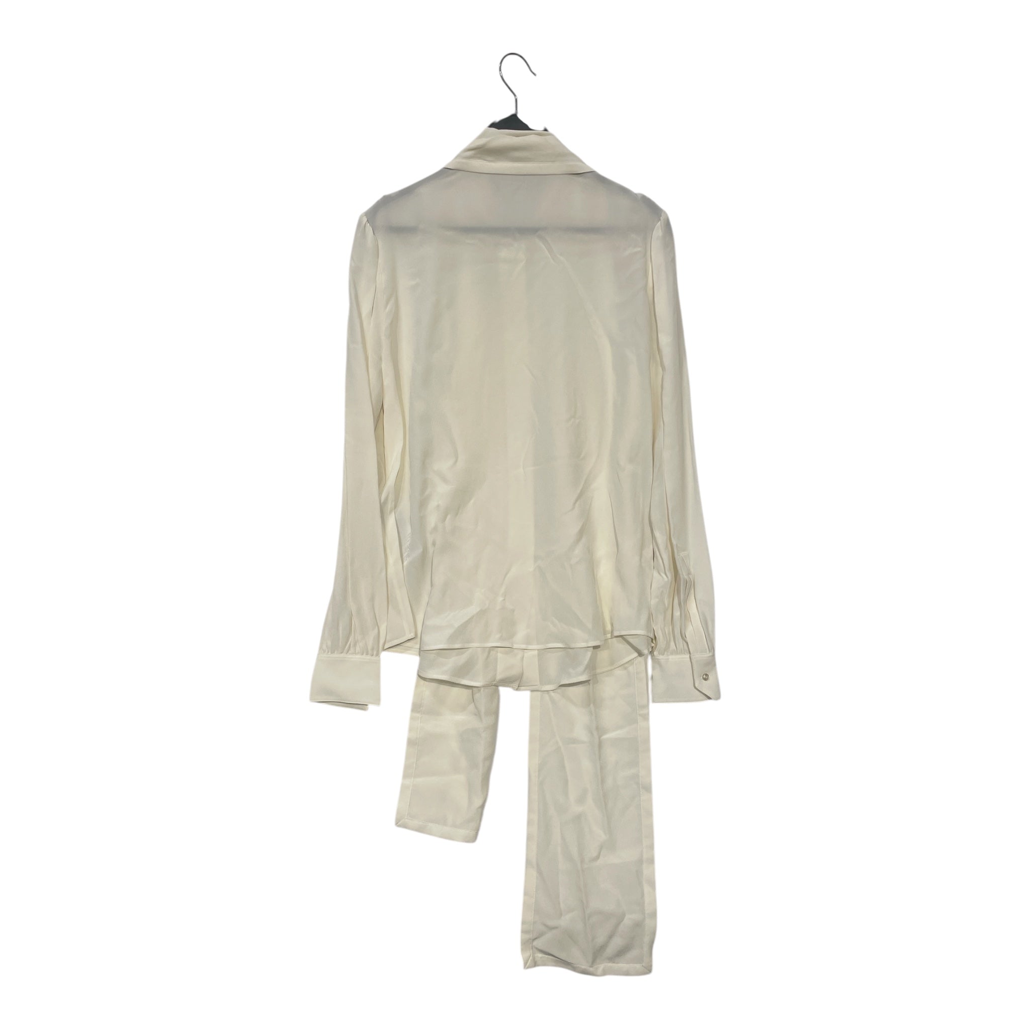 YVES SAINT LAURENT/LS Shirt/36/Silk/WHT/2026 SILK TIE NECK BLOUSE view 2