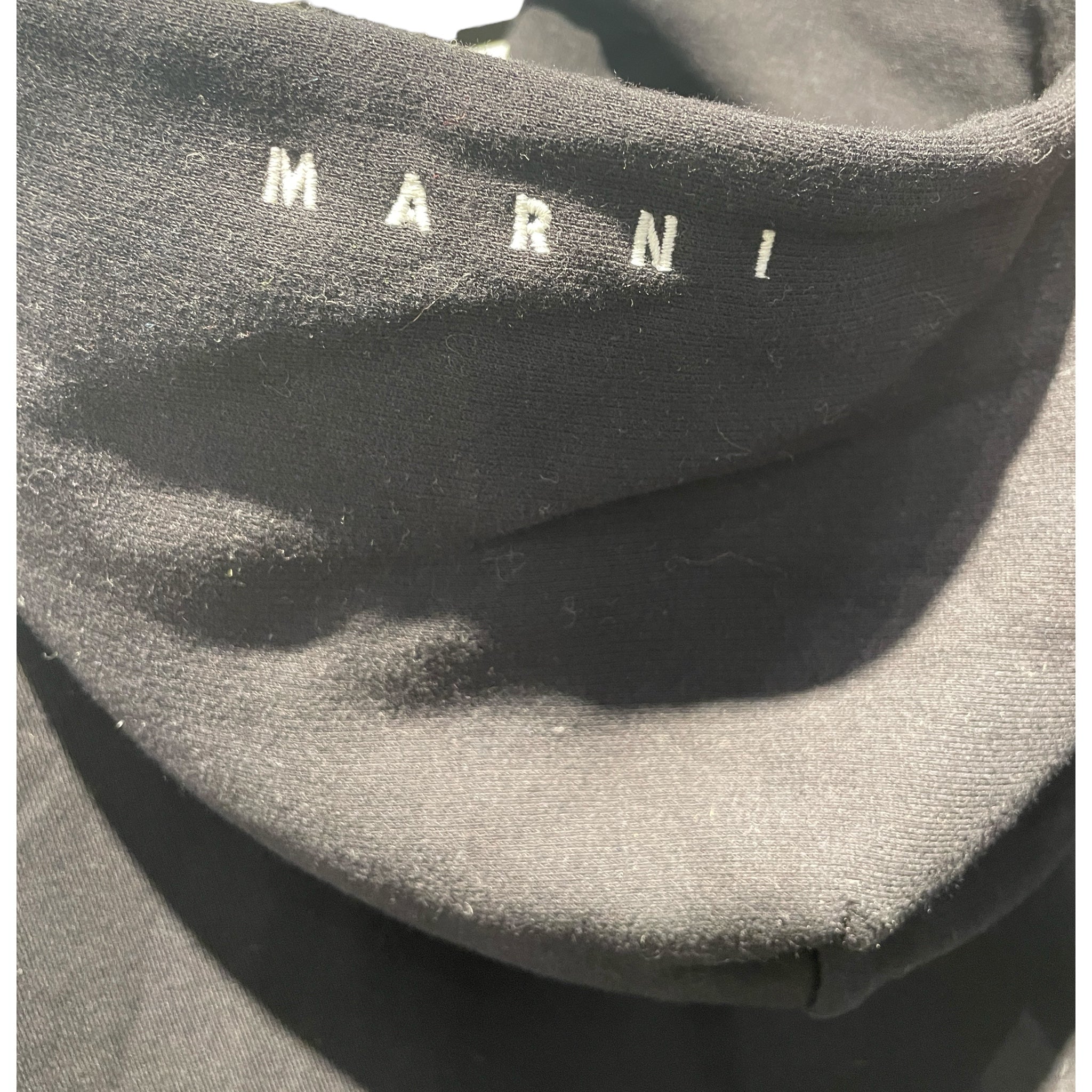 MARNI/Hoodie/50/Polka dot/Cotton/BLK/ view 3
