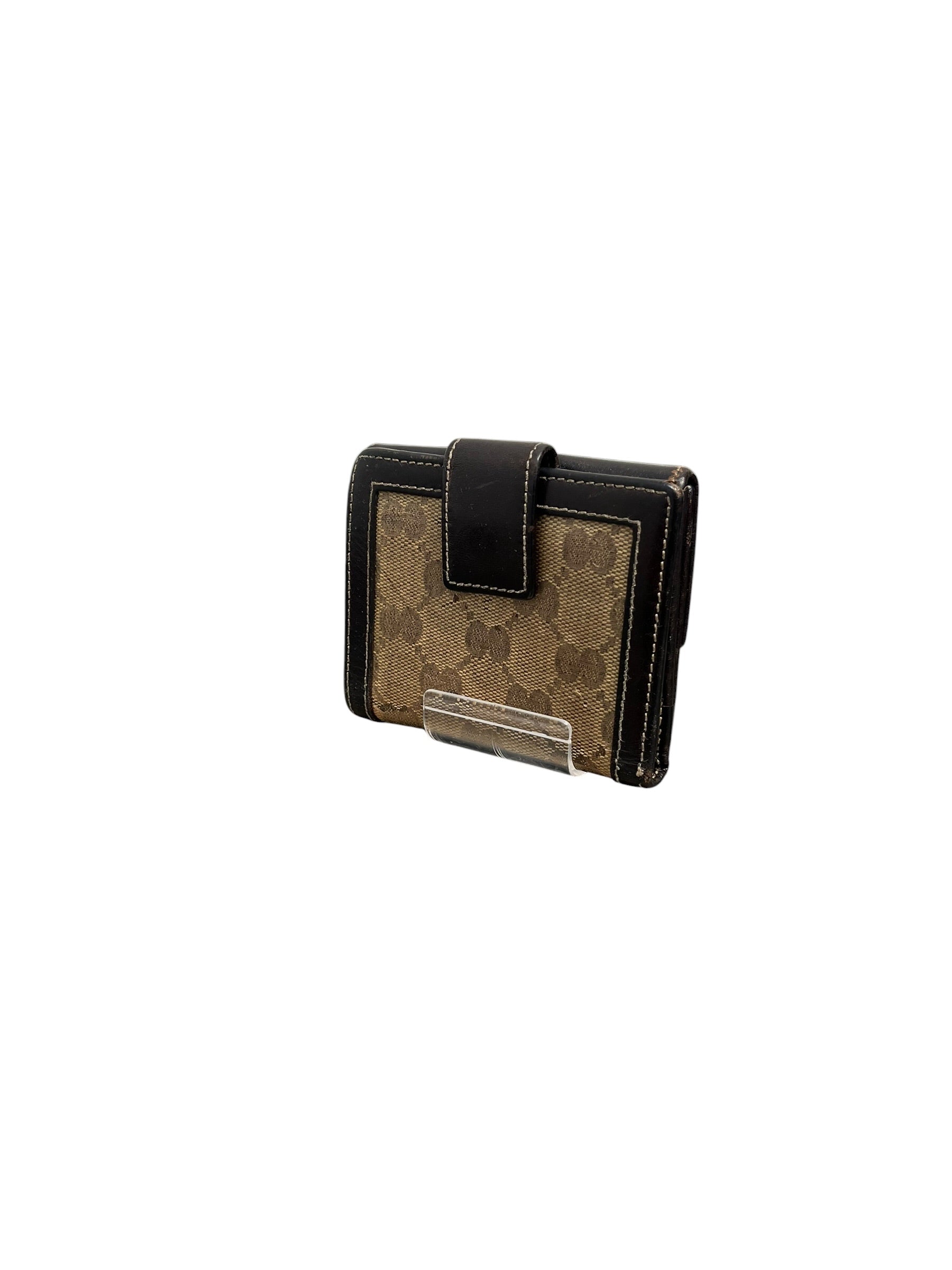 GUCCI/Wallet/Monogram/Leather/BRW/L's/GG CANVAS view 2