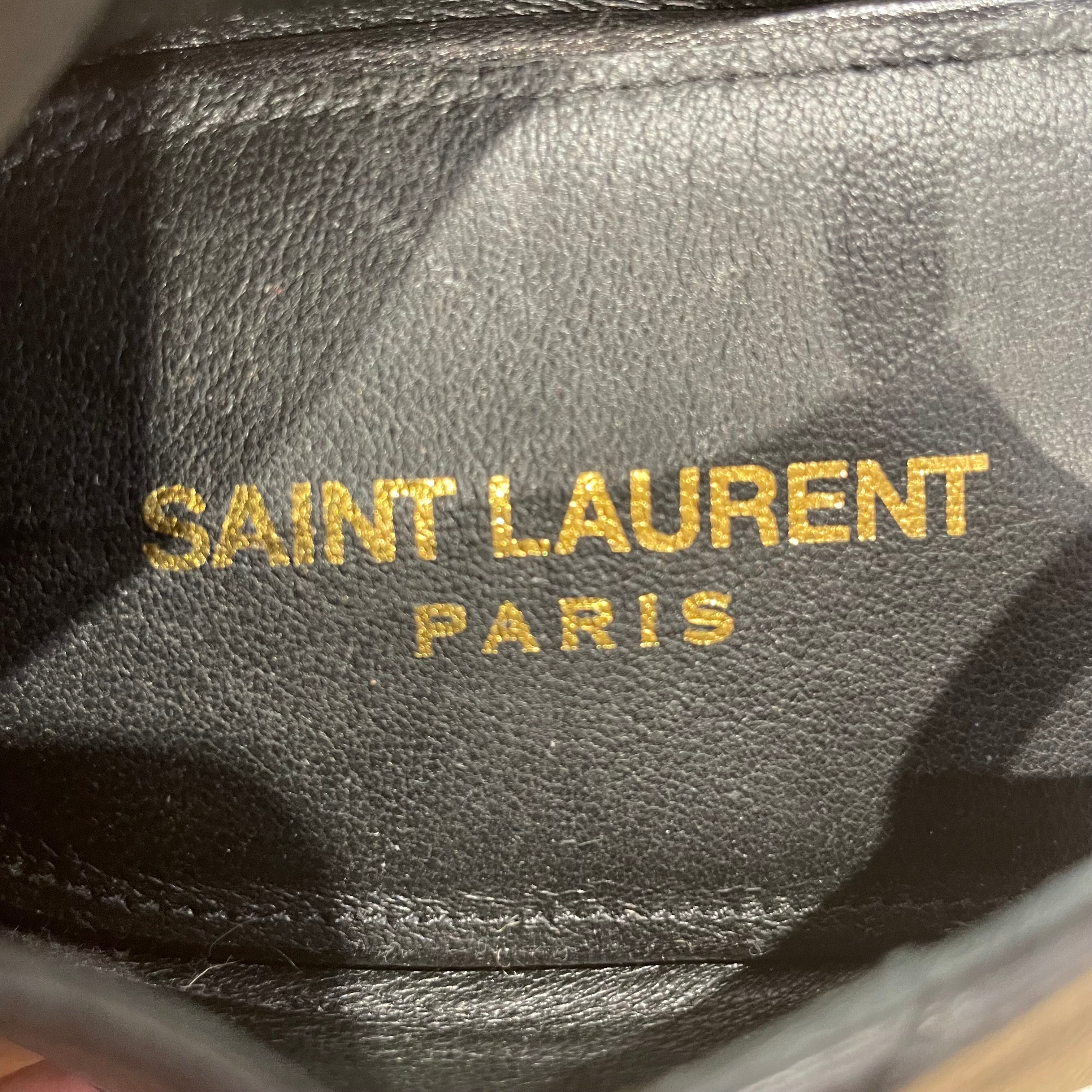 SAINT LAURENT/Sandals/EU 39.5/Leather/BLK/SILVER CIRCLE HARDWARE view 7