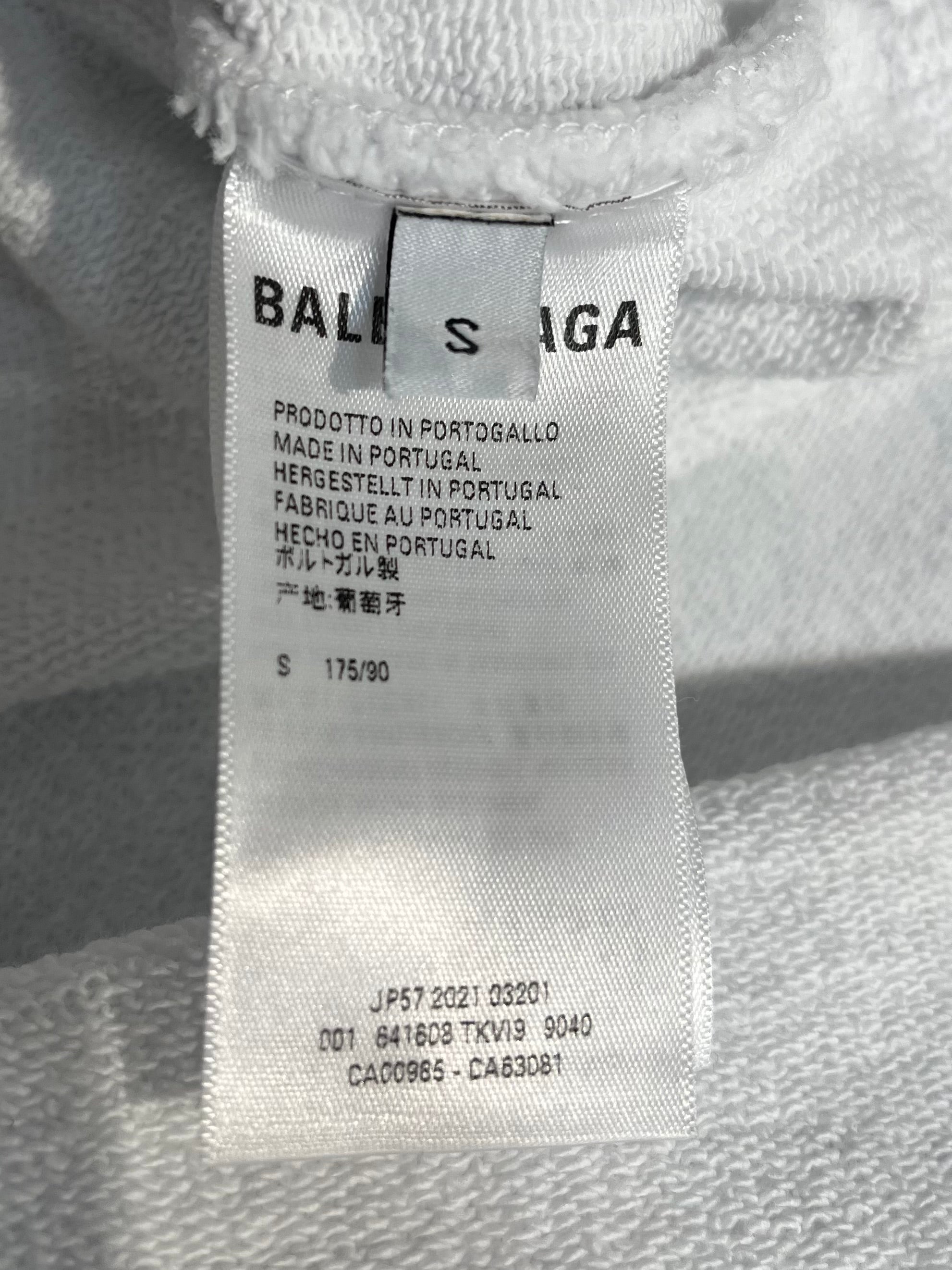 BALENCIAGA/Shorts/S/Cotton/WHT/POLITICAL LOGO SHORTS view 4