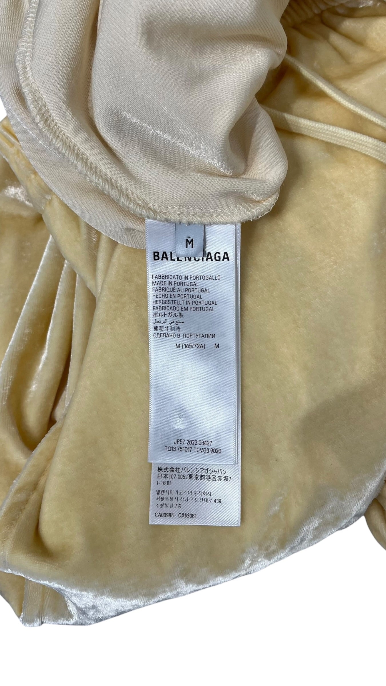 BALENCIAGA/Bottoms/M/Velour/YEL/BB PARIS ICON PANTS BNWT view 4