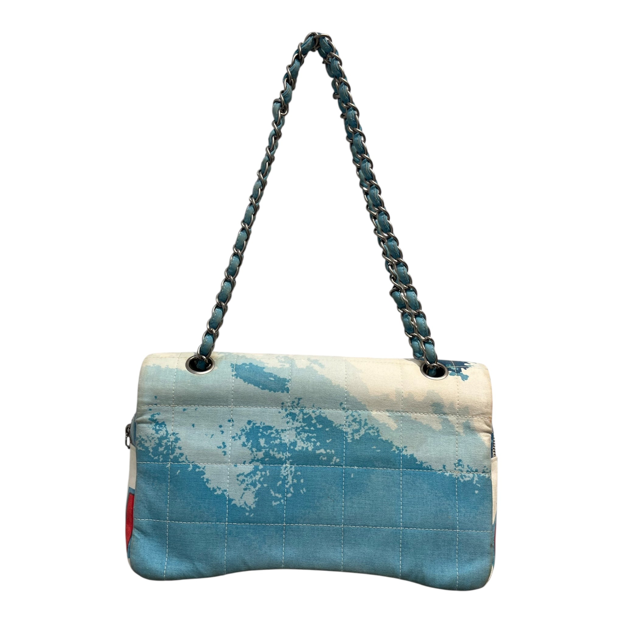 CHANEL/Bag/All Over Print/Cotton/WHT/02 SURF FLAP BAG view 2