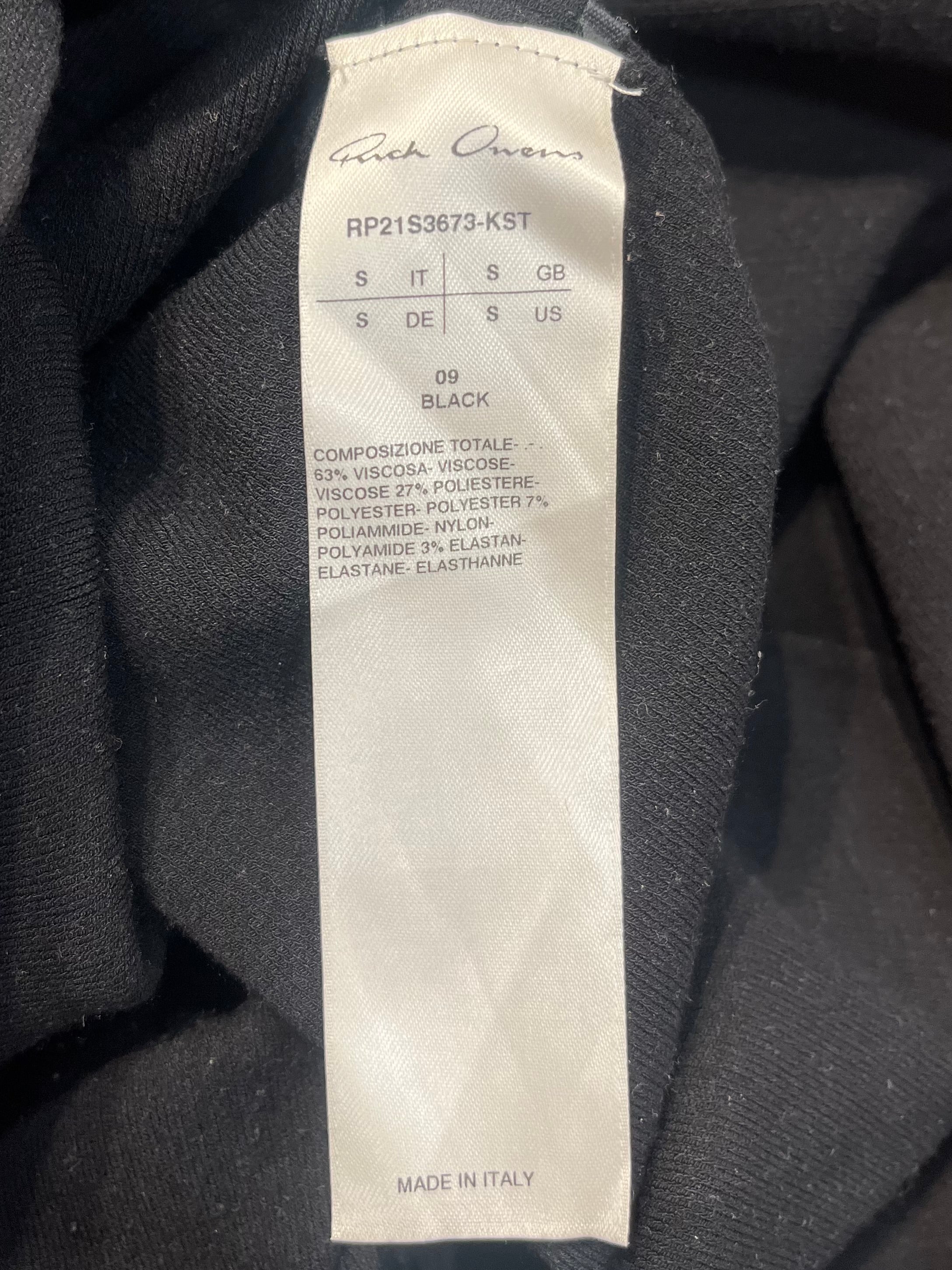 Rick Owens/LS Dress/S/BLK/one sleeve view 4