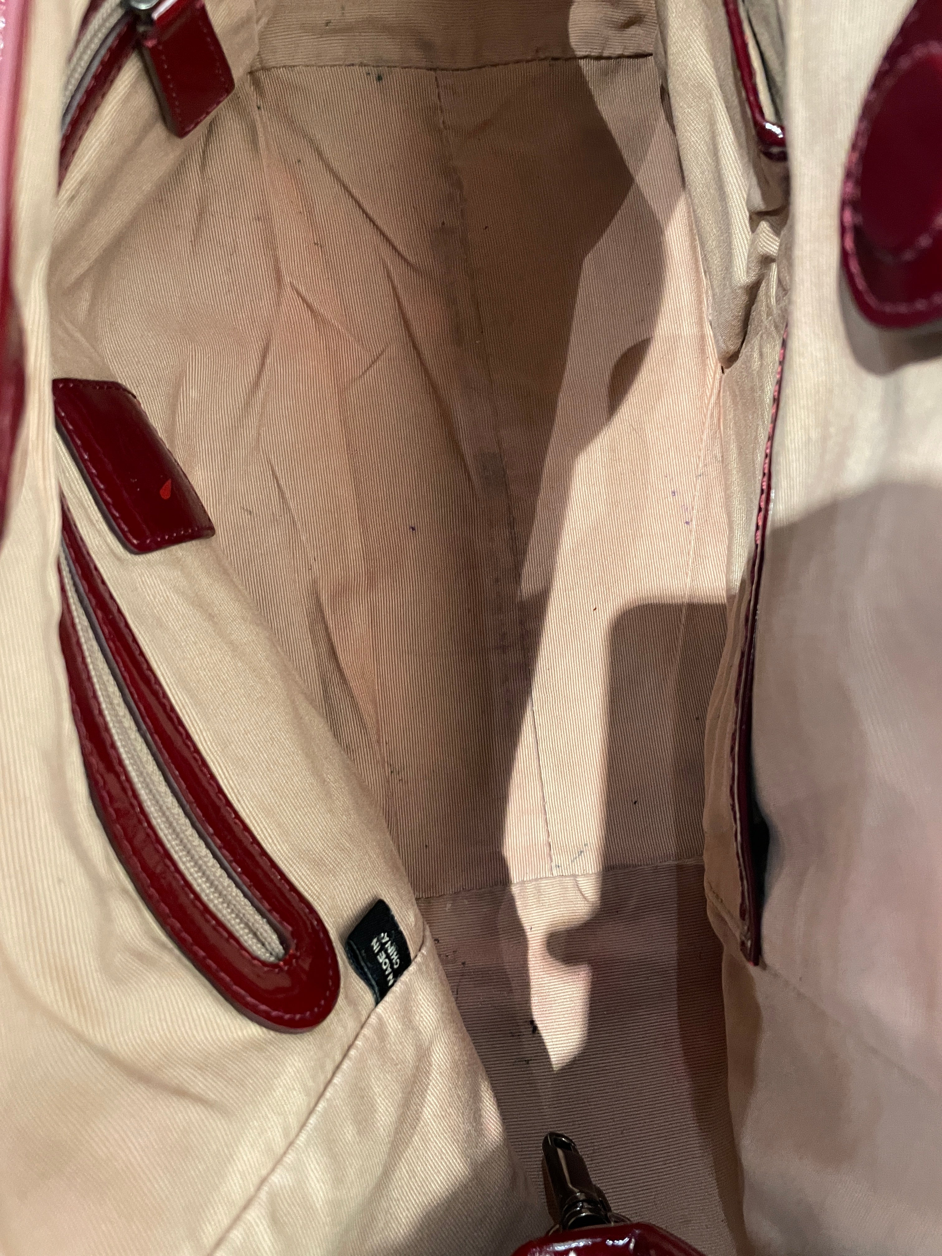 BURBERRY/Tote Bag/Plaid/Leather/RED/Canterbury Tote view 4