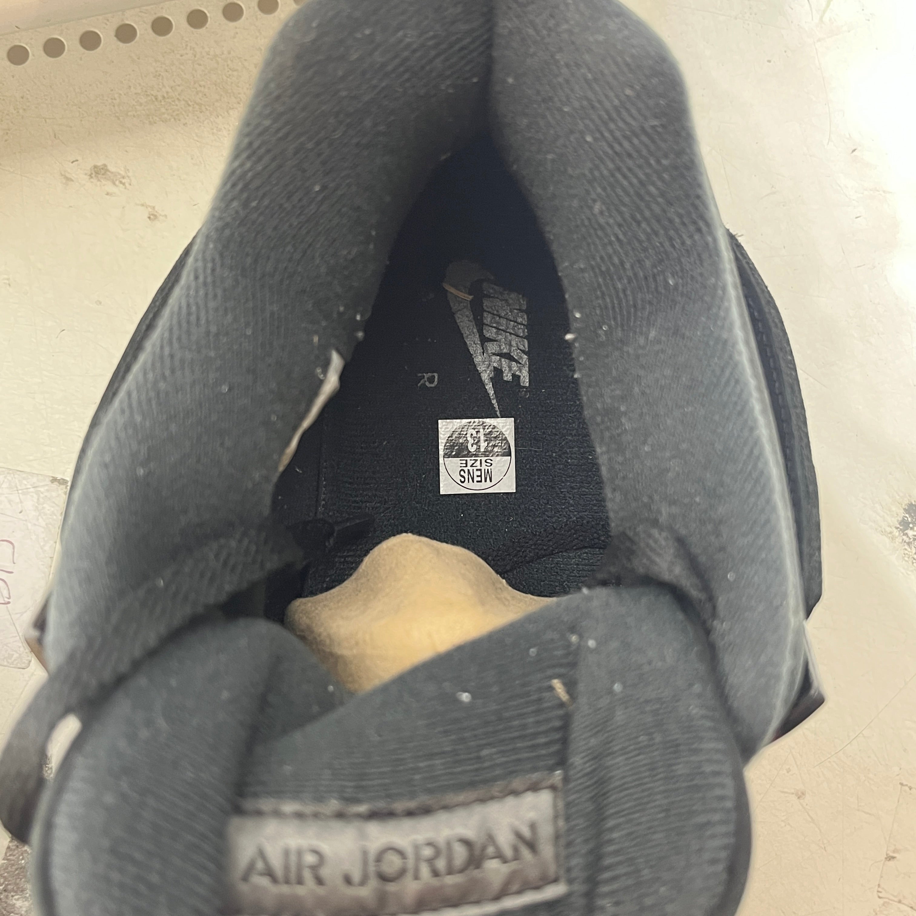 NIKE/Hi-Sneakers/US 13/Suede/BLK/JORDAN 4 BLACK CAT view 4