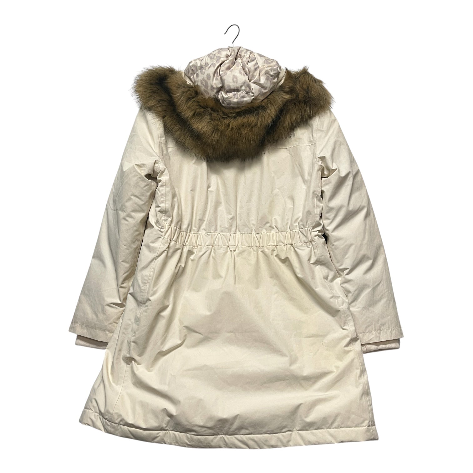 THE NORTH FACE/Puffer Jkt/XXL/Nylon/WHT/FAUX FUR HOOD view 2