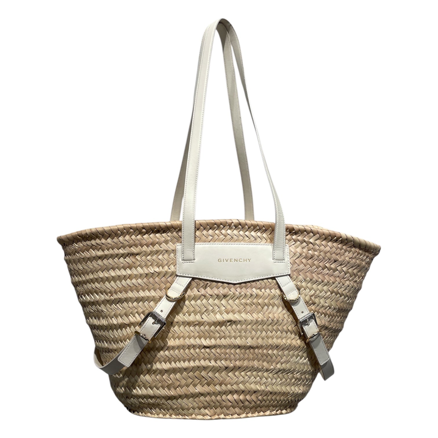 GIVENCHY/Bag/BEG/woven straw shoulder bag view 1
