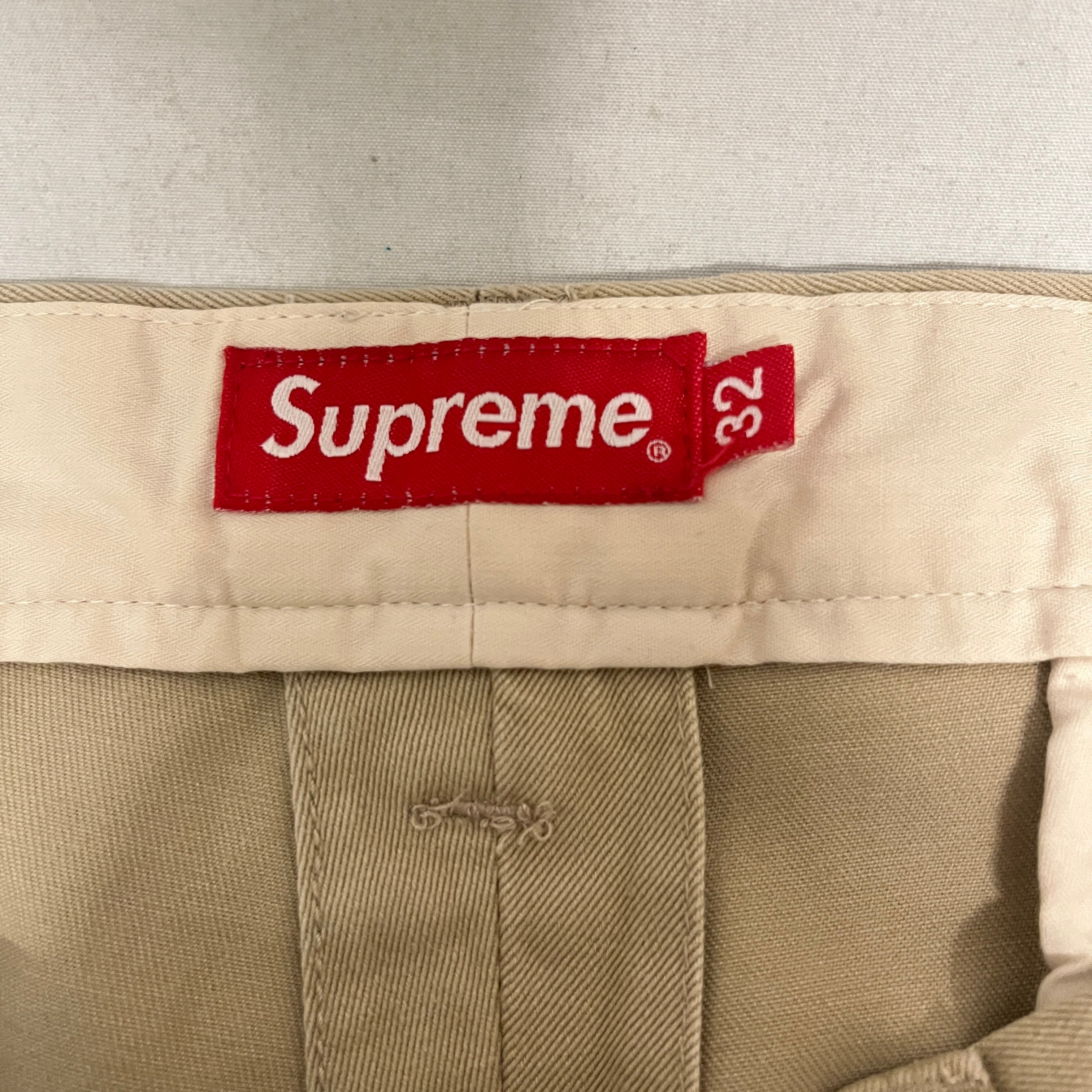 Supreme/Pants/32/Cotton/BEG/EMBRD LOGO ON BACK PCKT view 4