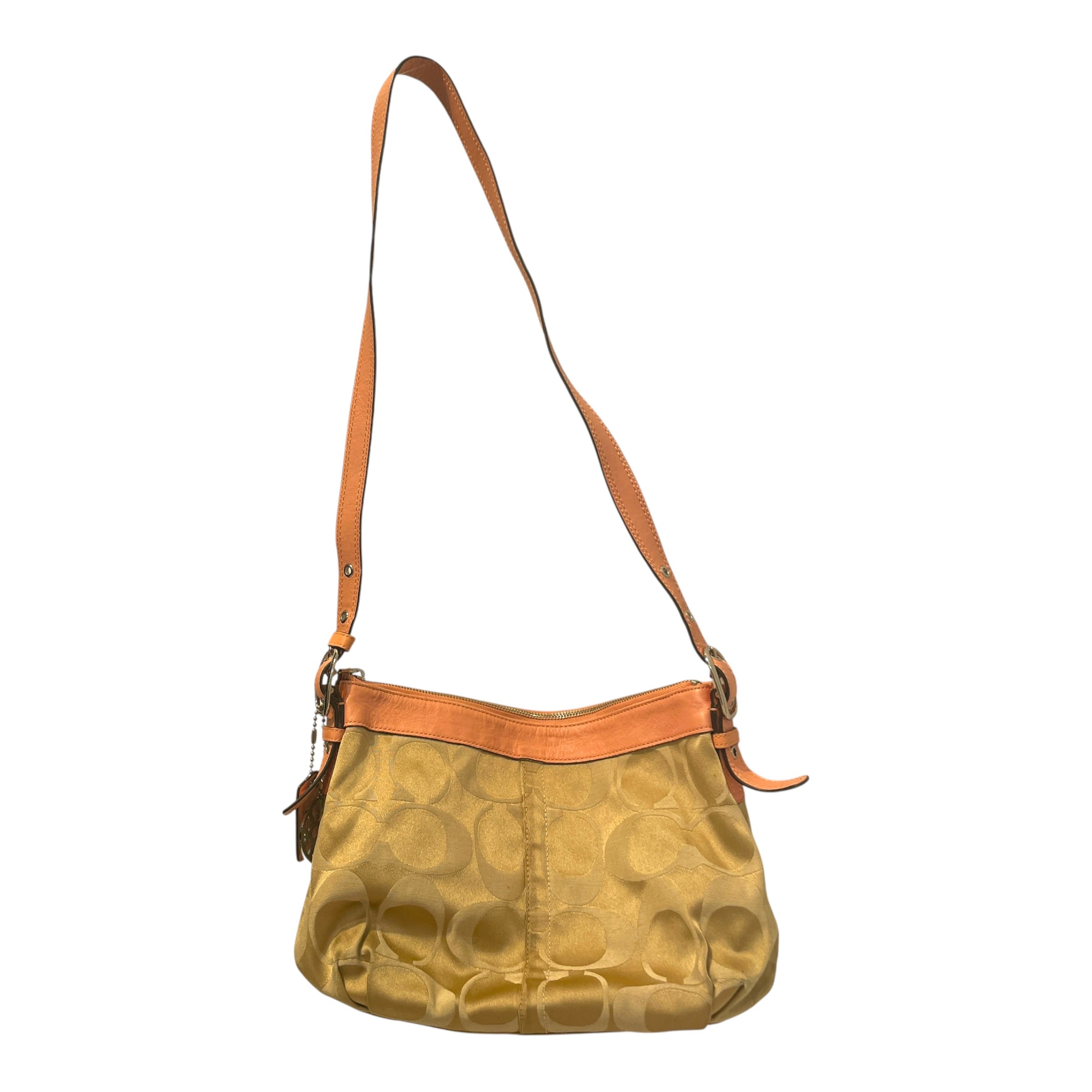 COACH/Hand Bag/Leather/PNK/Cotton Monogram Hobo Bag view 1