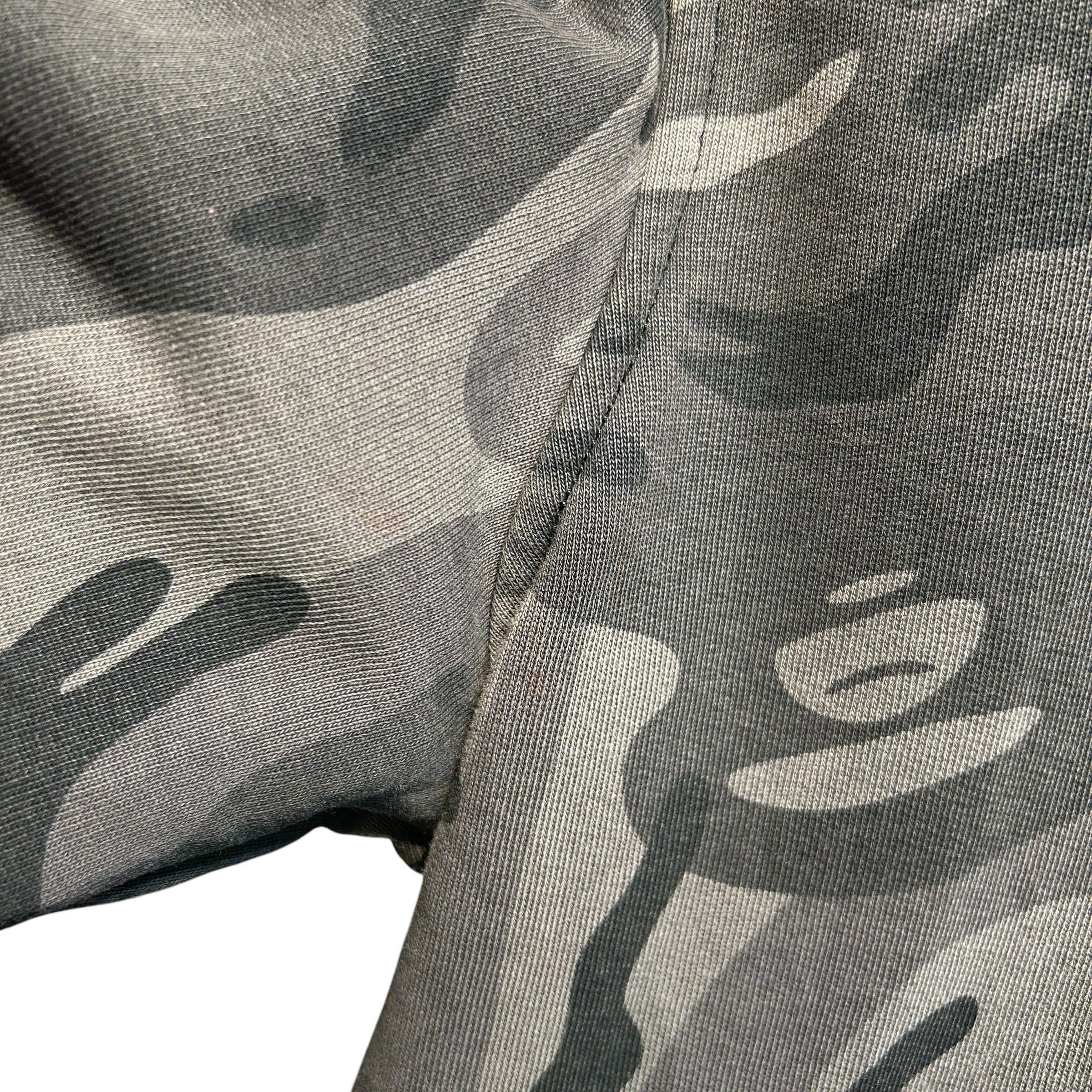 AAPE BY A BATHING APE/Baseball Jkt/S/Nylon/BLK/Graphic/reversible camo jacket view 5