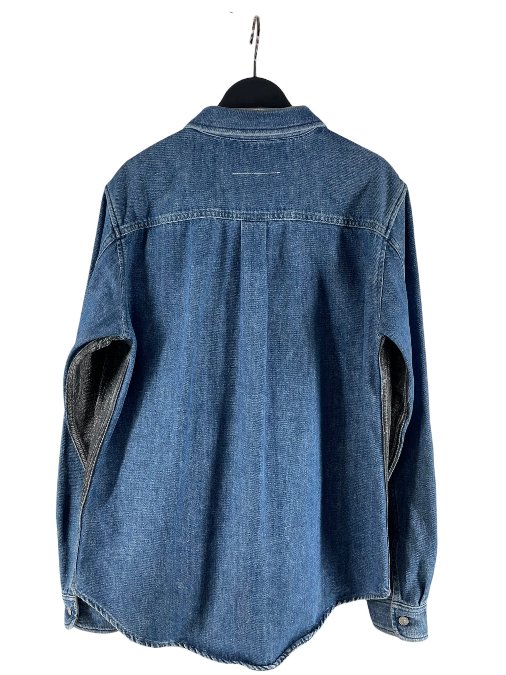 MM6/LS Shirt/M/Denim/GRY/RN 15409 GRY BLU JACKET ON BCK view 2