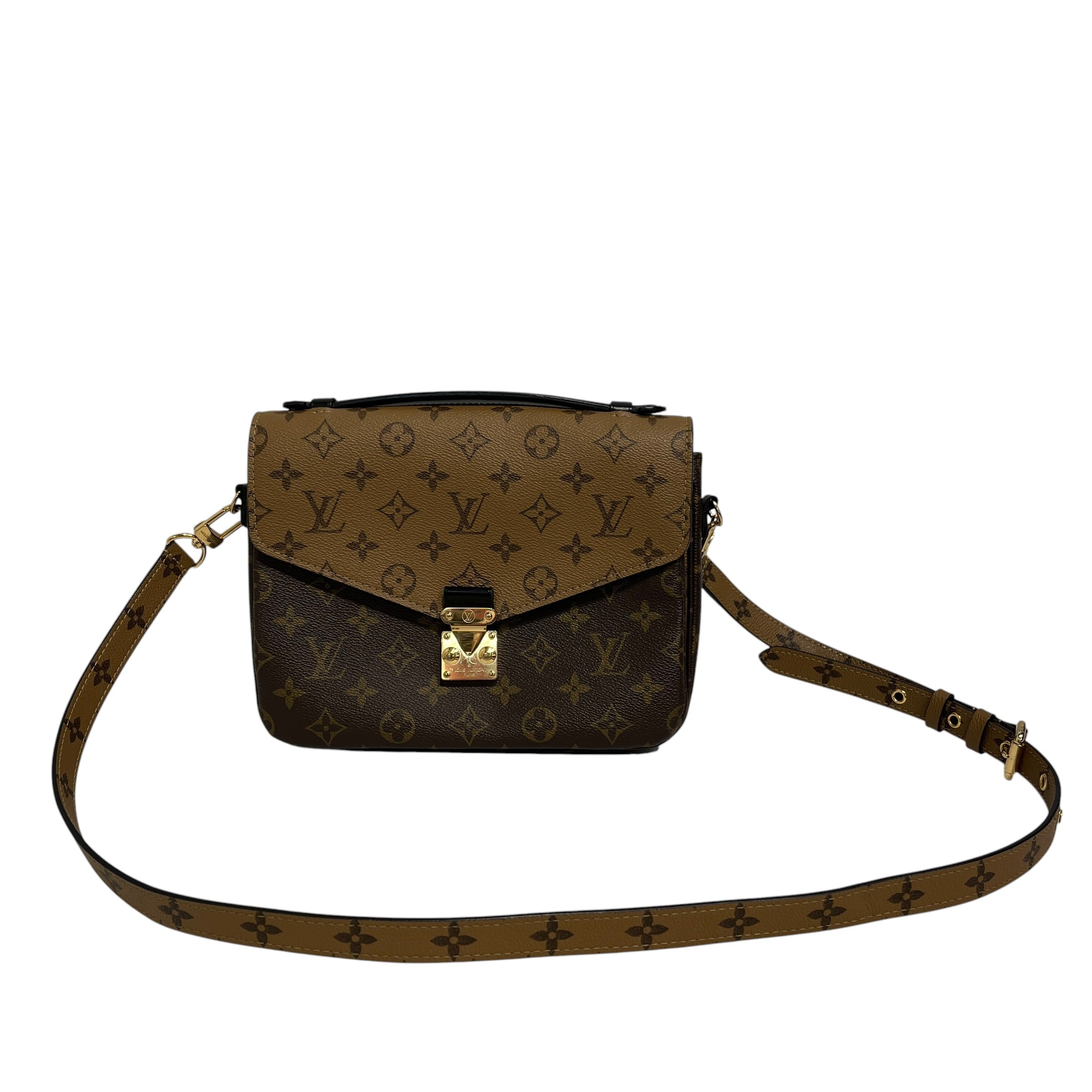 LOUIS VUITTON/Bag/Monogram/Leather/BRW/Pochette Metis view 1
