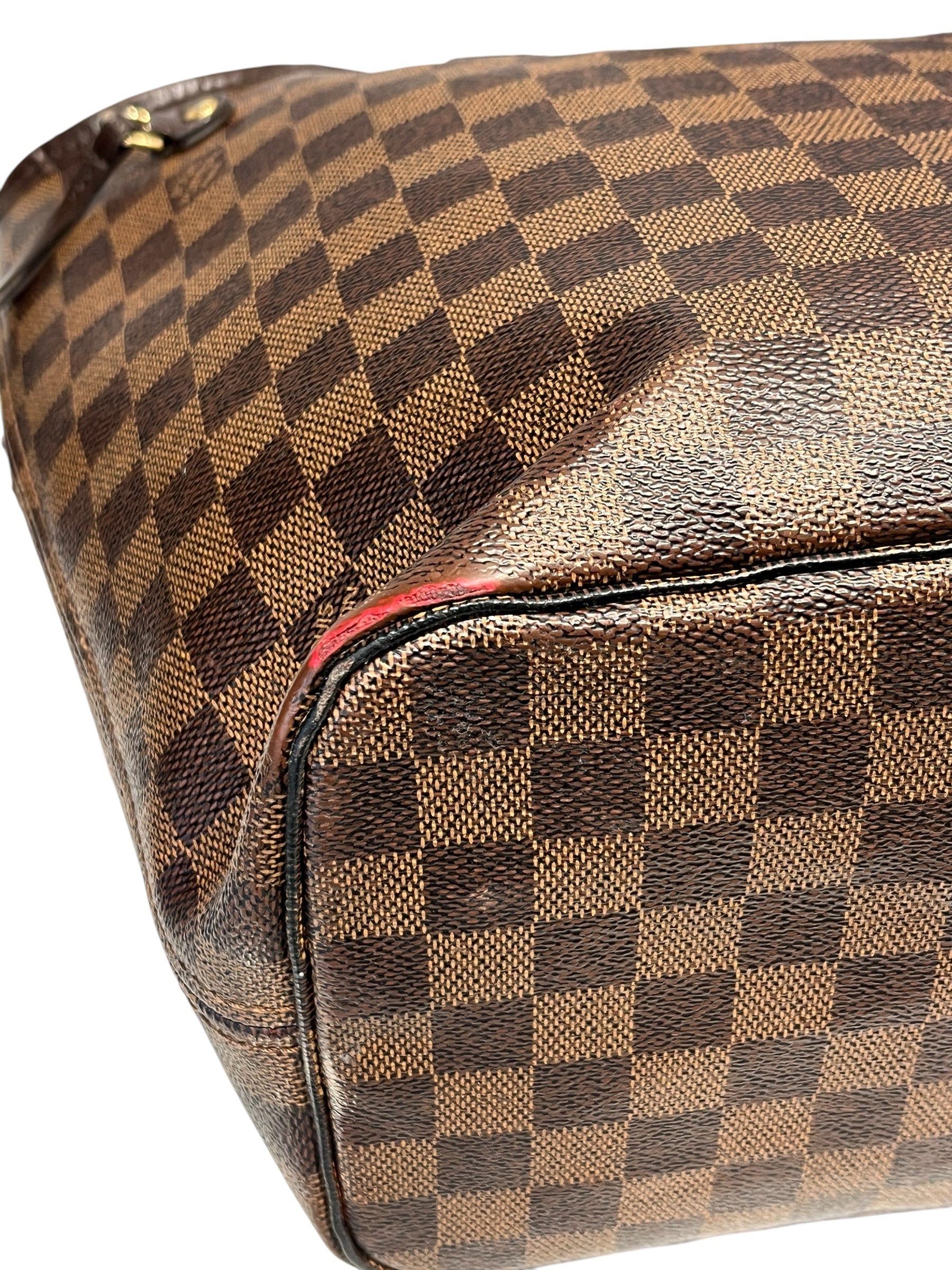 LOUIS VUITTON/Tote Bag/Hombre Check/Leather/BRW/DAMIER EBENE CANVAS view 9