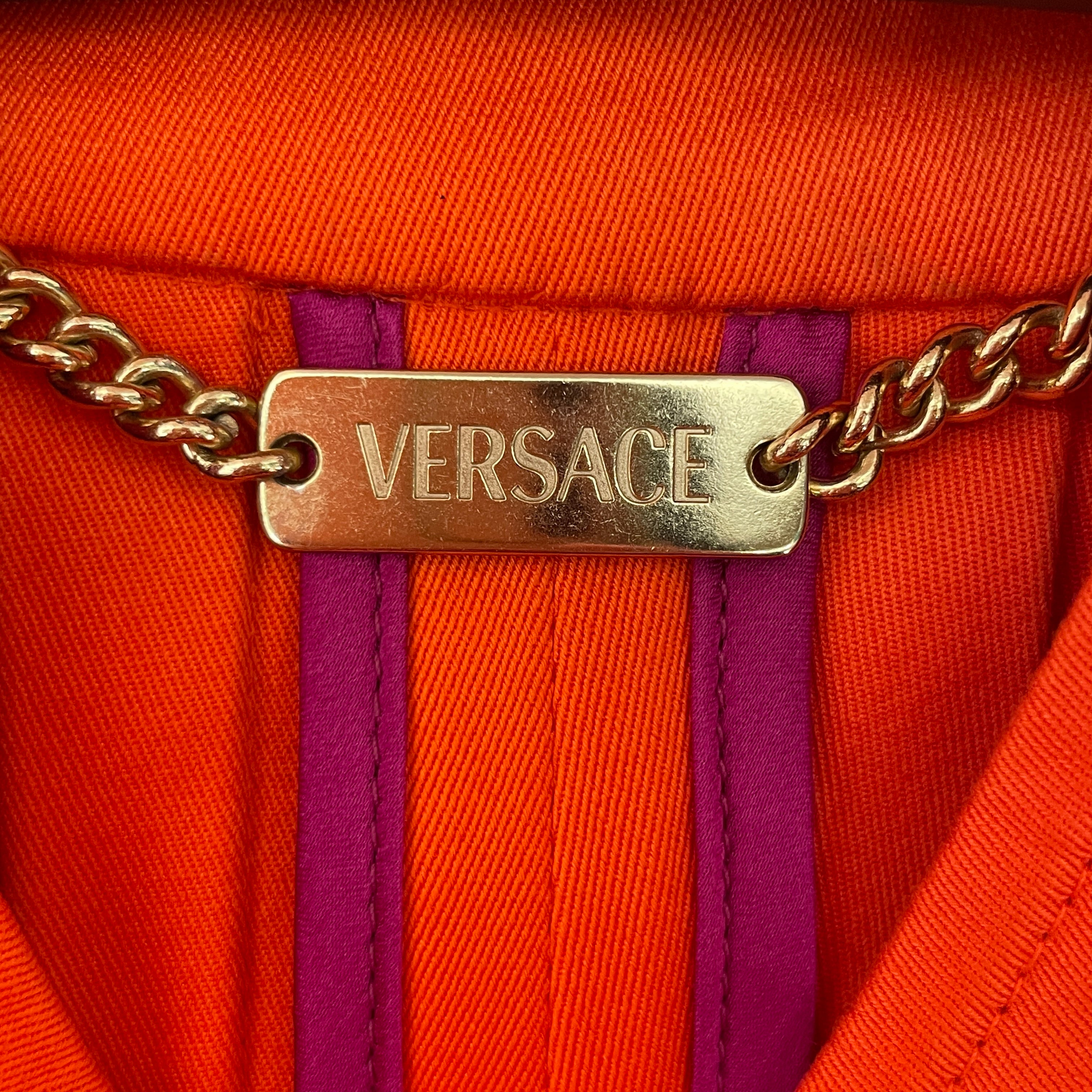 GIANNI VERSACE/Tailored Jkt/42/Cotton/ORN/ view 3