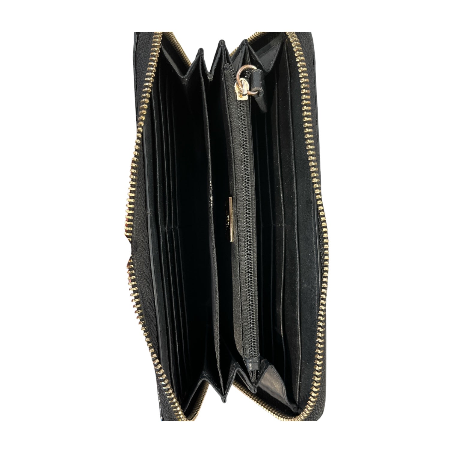 Vivienne Westwood/Long Wallet/Leather/BLK/L's/patent embossed heart design view 2