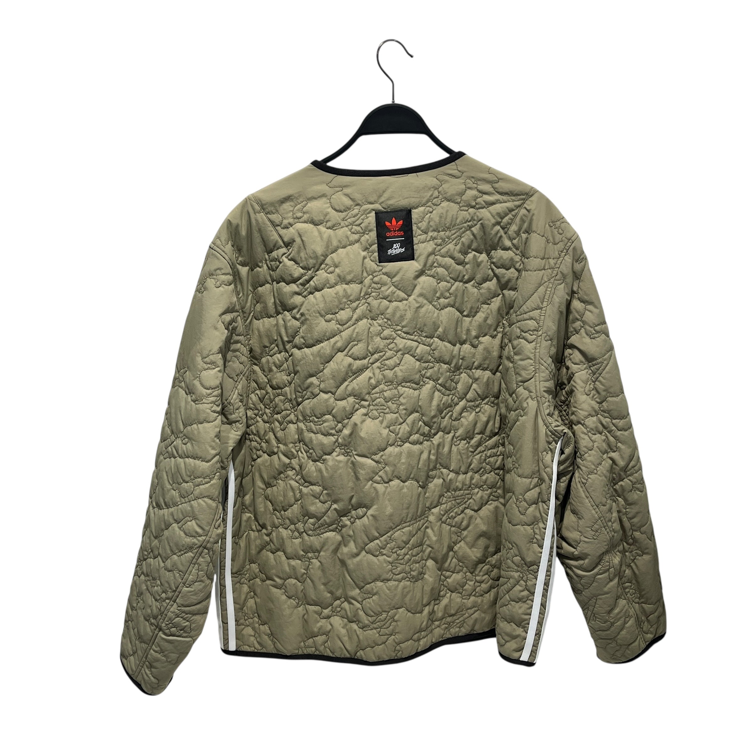 100 THIEVES/adidas/Quilted Jkt/L/Cotton/GRN/ view 2