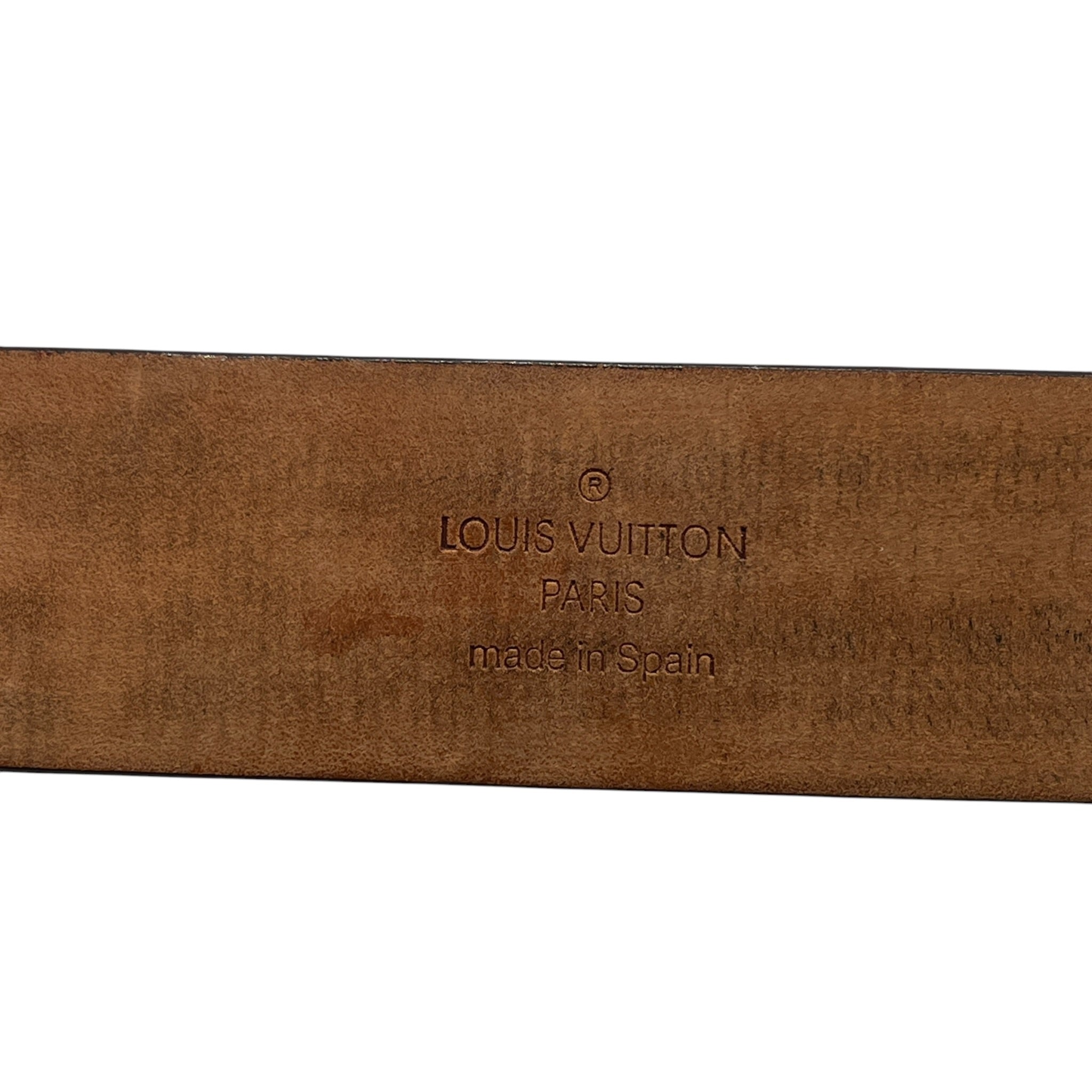 LOUIS VUITTON/Belt/Monogram/Leather/BRW/M's/Ceinture LST 80cm Damier Ebene view 5