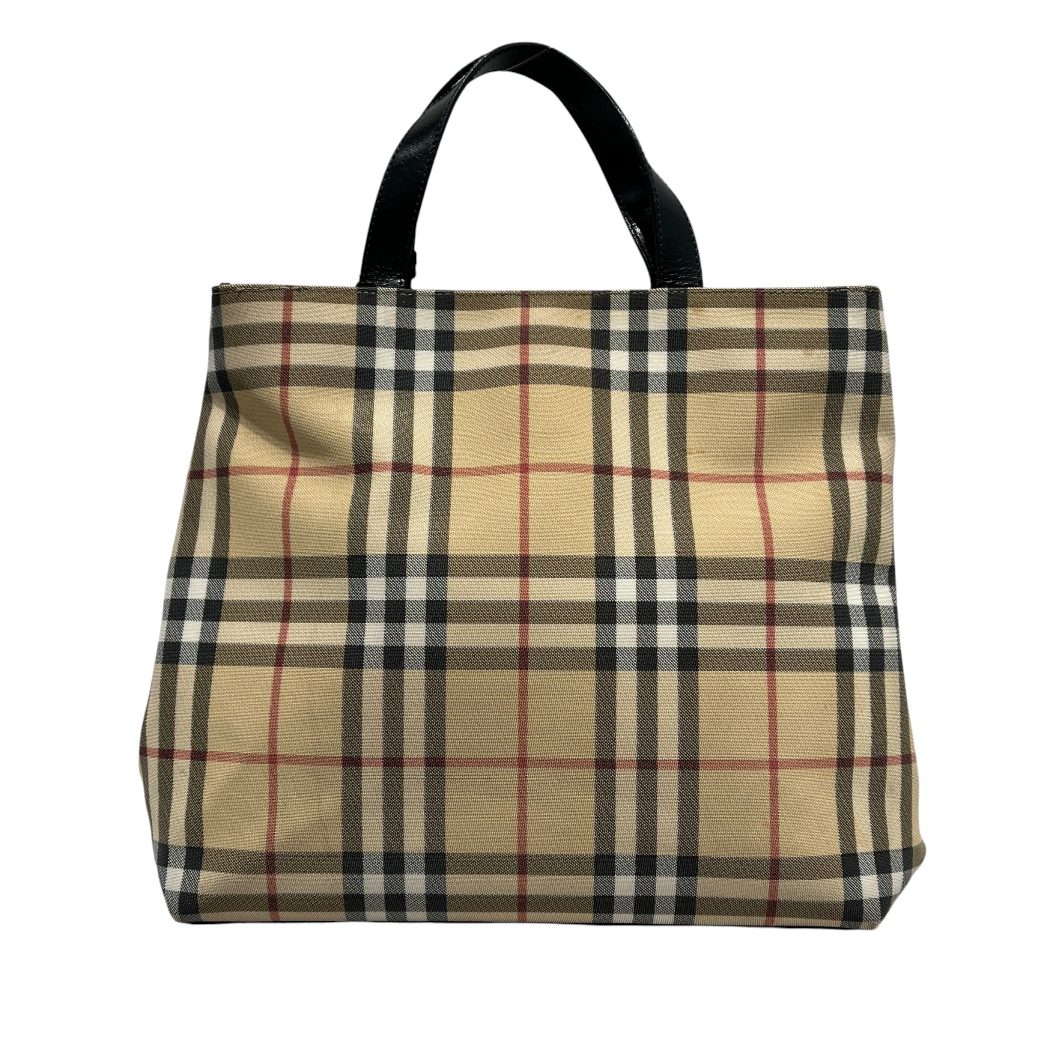 BURBERRY LONDON/Tote Bag/Plaid/BEG/VINTAGE CHECK TOTE view 2