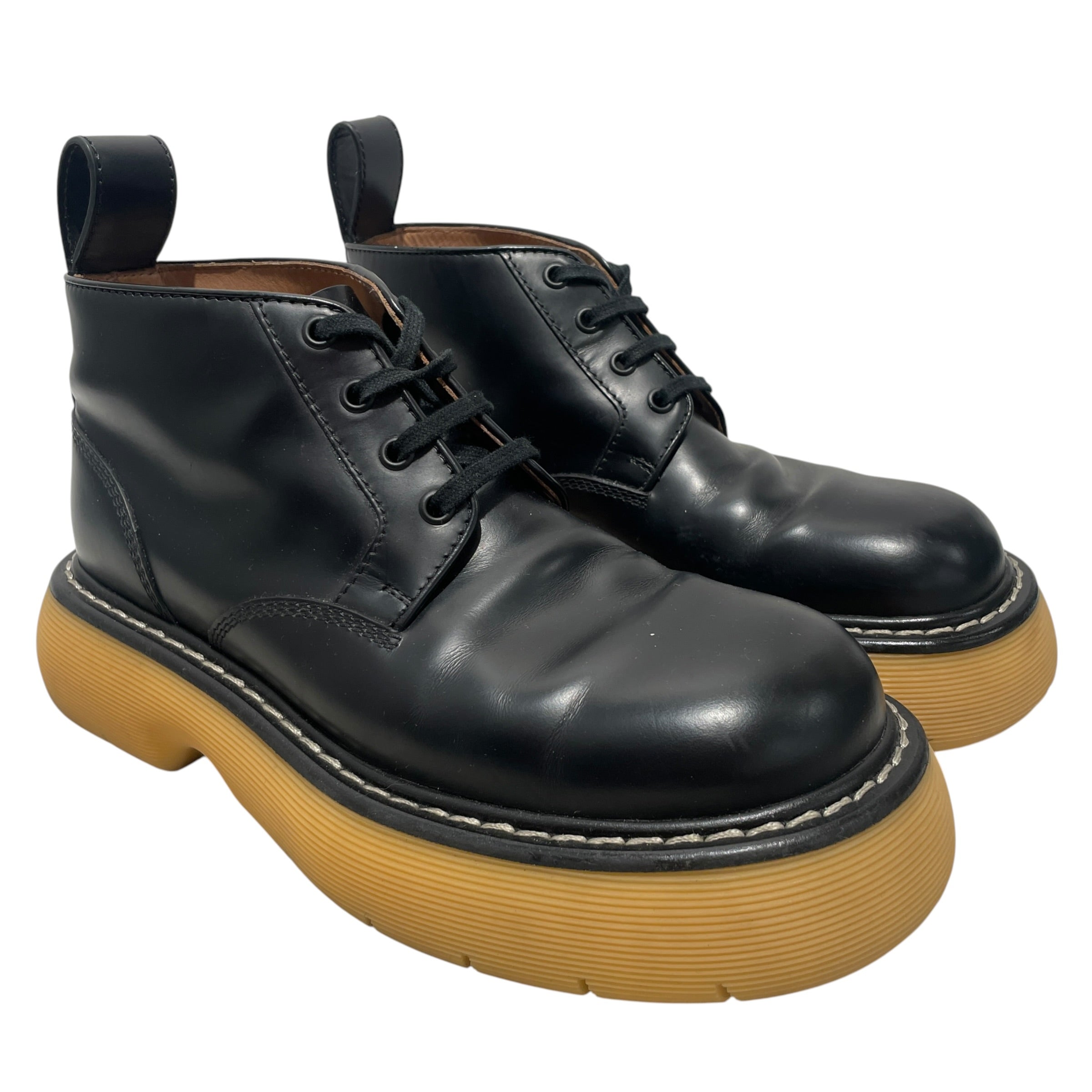 BOTTEGA VENETA/Boots/EU 40.5/Leather/BLK/THE BOUNCE view 1