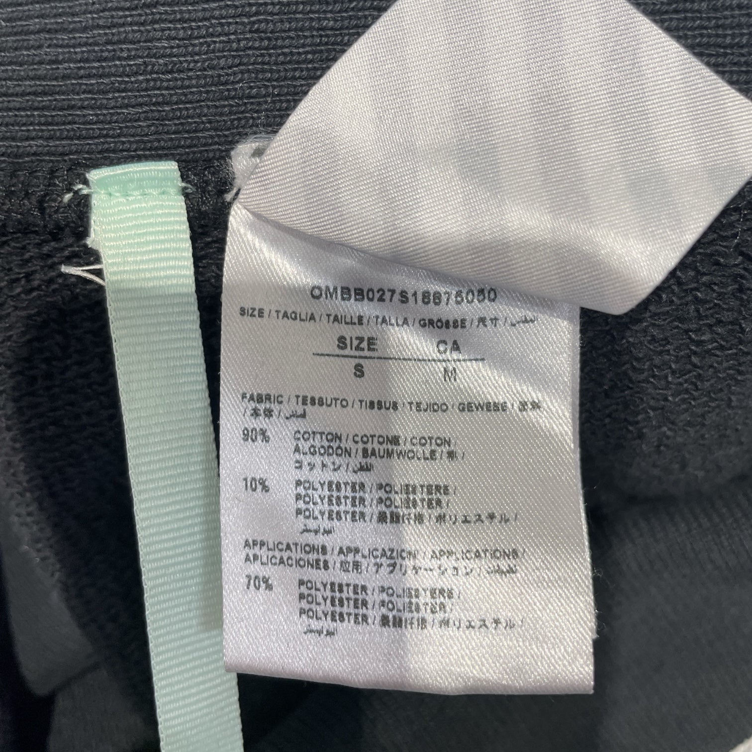 OFF-WHITE/Champion/Hoodie/M/Cotton/BLK/Pullover/Champion view 4