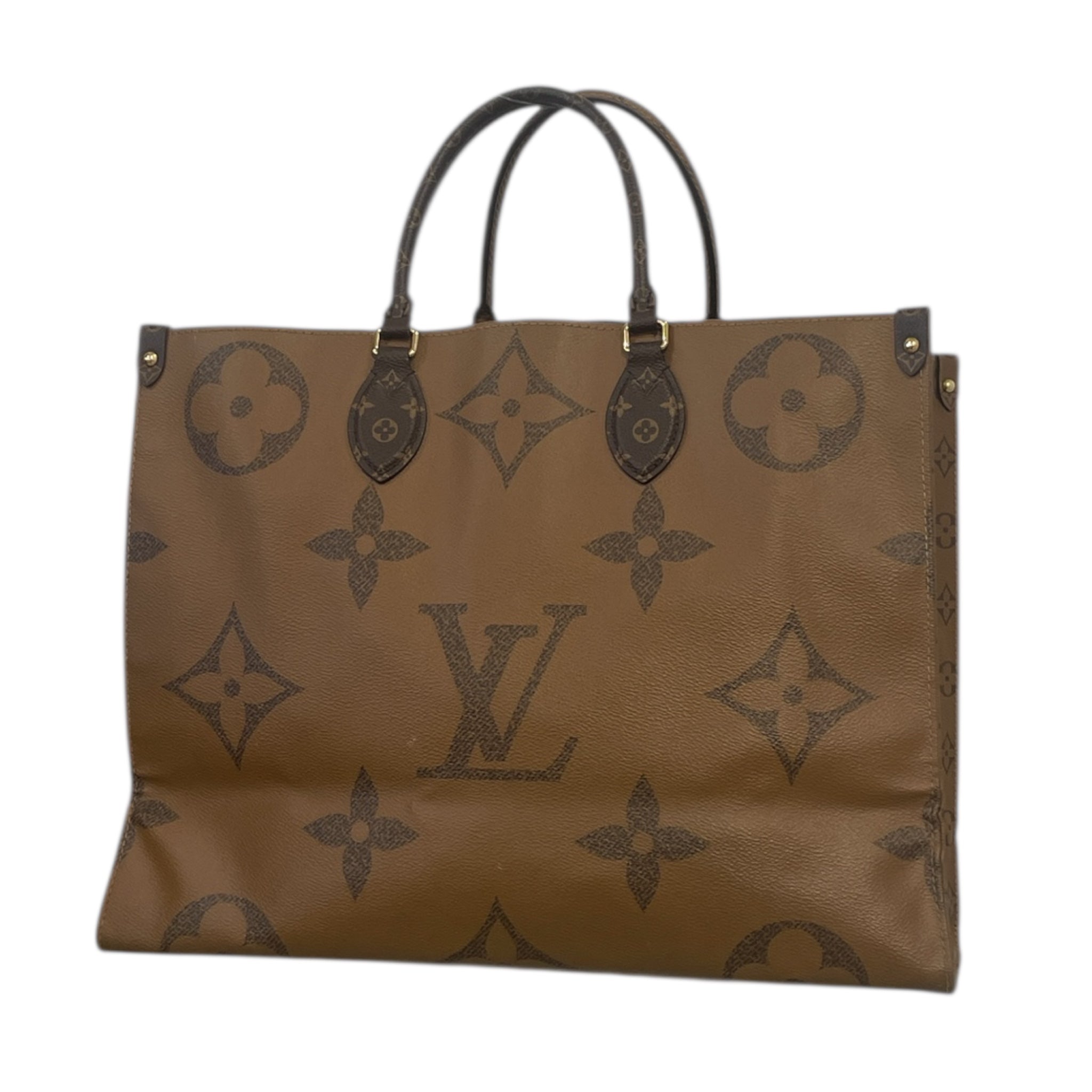 LOUIS VUITTON/Tote Bag/Monogram/Leather/BRW/giant monogram tote view 2
